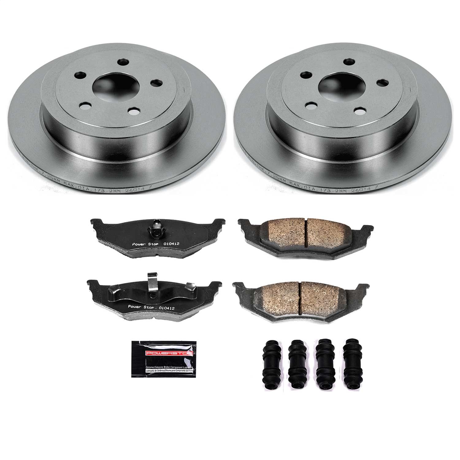 Power Stop - KOE6266 - Rear - Disc Brake Pad and Rotor Kit