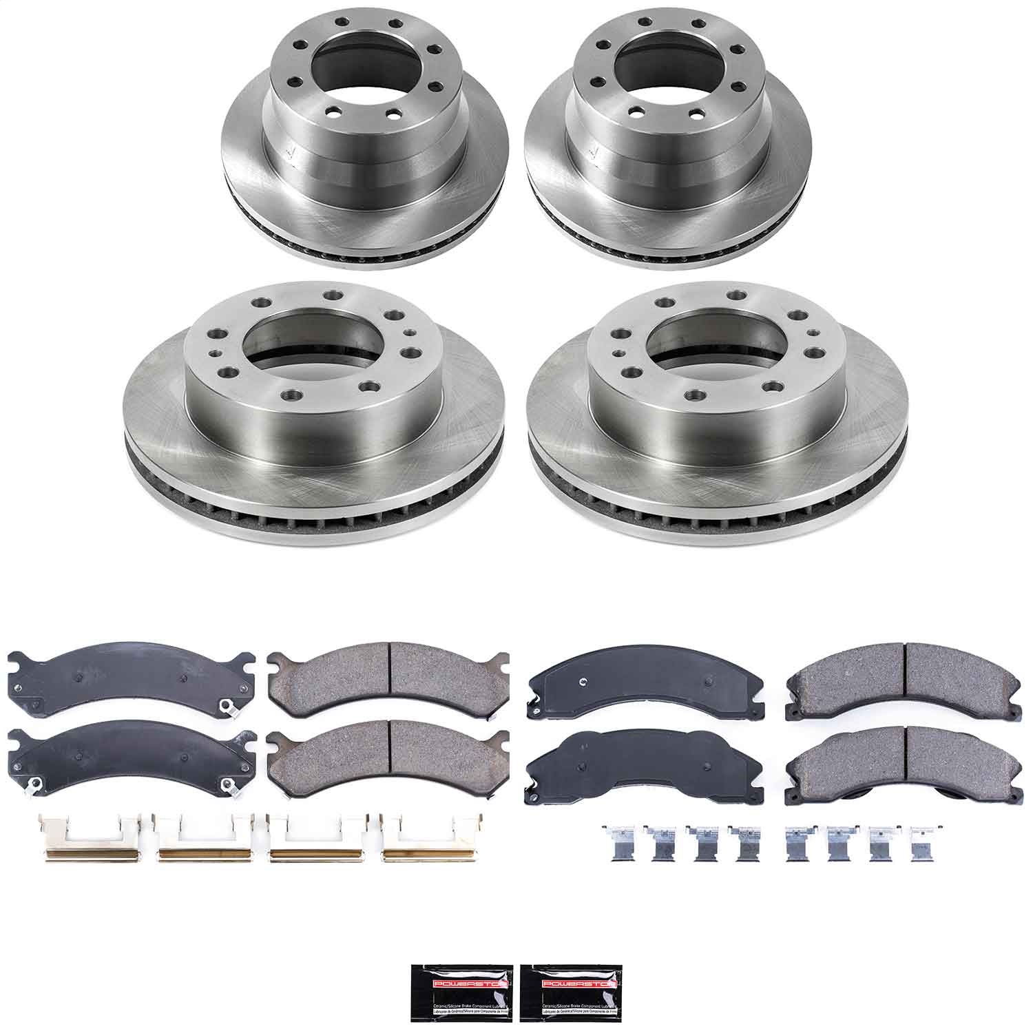 Power Stop - KOE6274 - Front and Rear - Disc Brake Pad and Rotor Kit