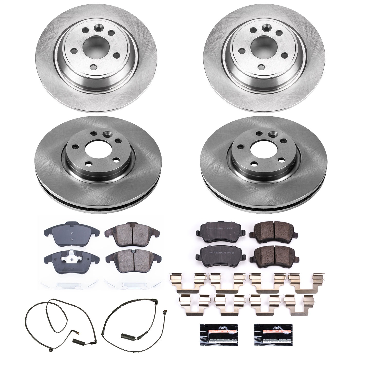 Power Stop - KOE6276 - Front and Rear - Disc Brake Pad and Rotor Kit