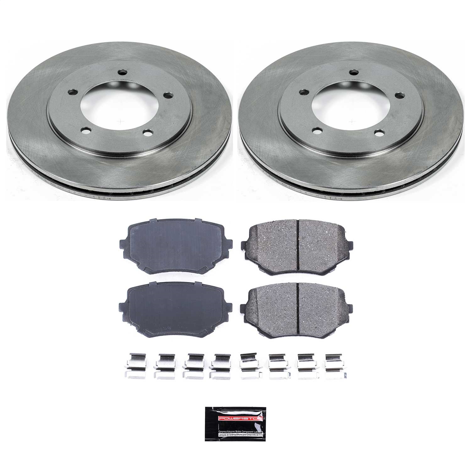 Power Stop - KOE6308 - Front - Disc Brake Pad and Rotor Kit