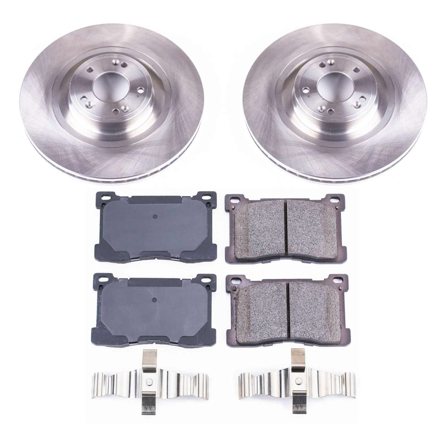 Power Stop - KOE6313 - Front - Disc Brake Pad and Rotor Kit