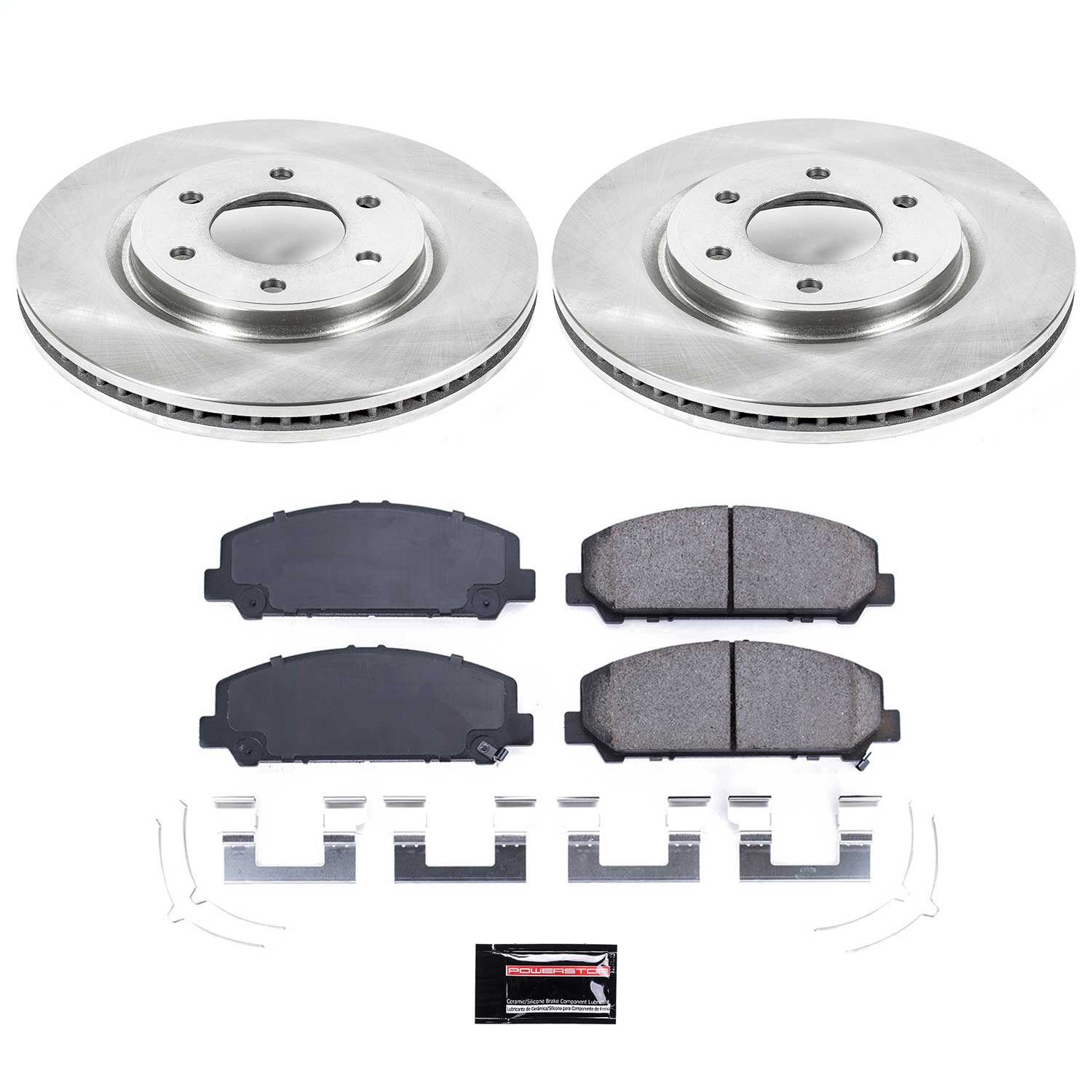 Power Stop - KOE6321 - Front - Disc Brake Pad and Rotor Kit