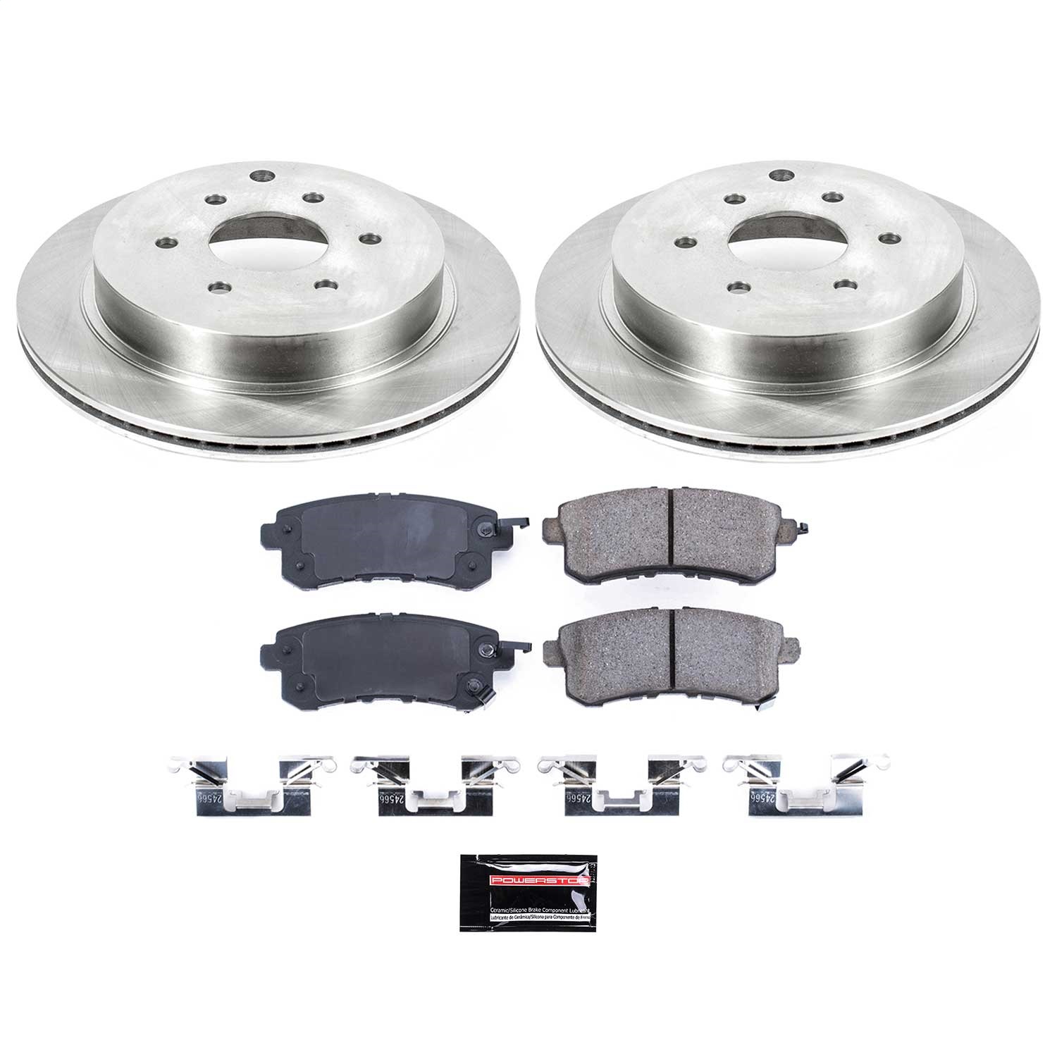Power Stop - KOE6323 - Rear - Disc Brake Pad and Rotor Kit