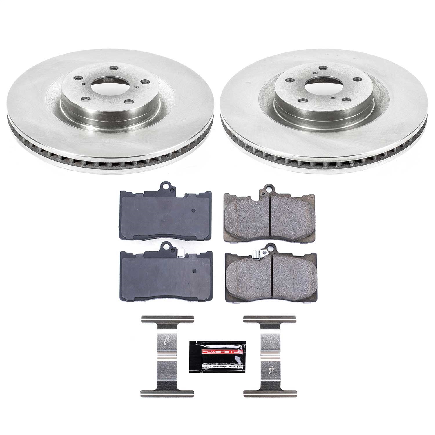 Power Stop - KOE6353 - Front - Disc Brake Pad and Rotor Kit