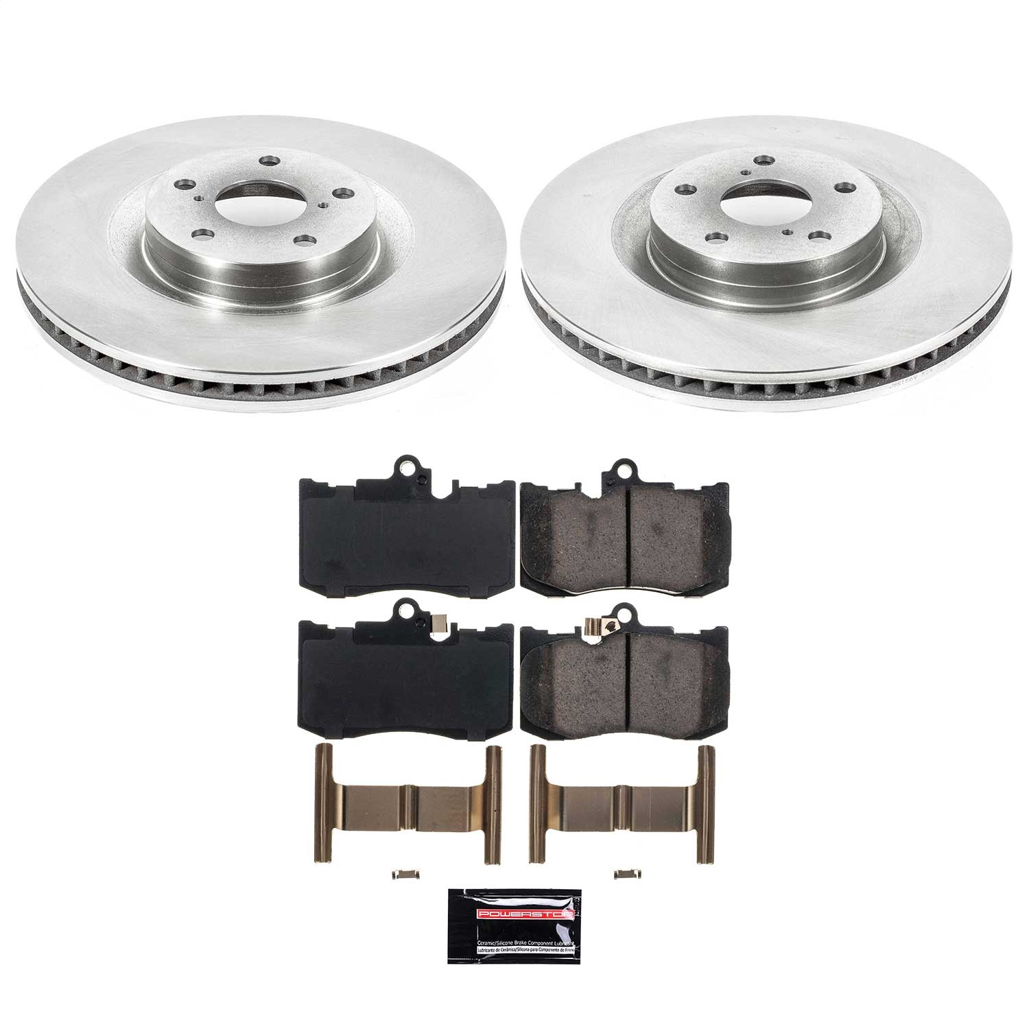 Power Stop - KOE6355 - Front - Disc Brake Pad and Rotor Kit