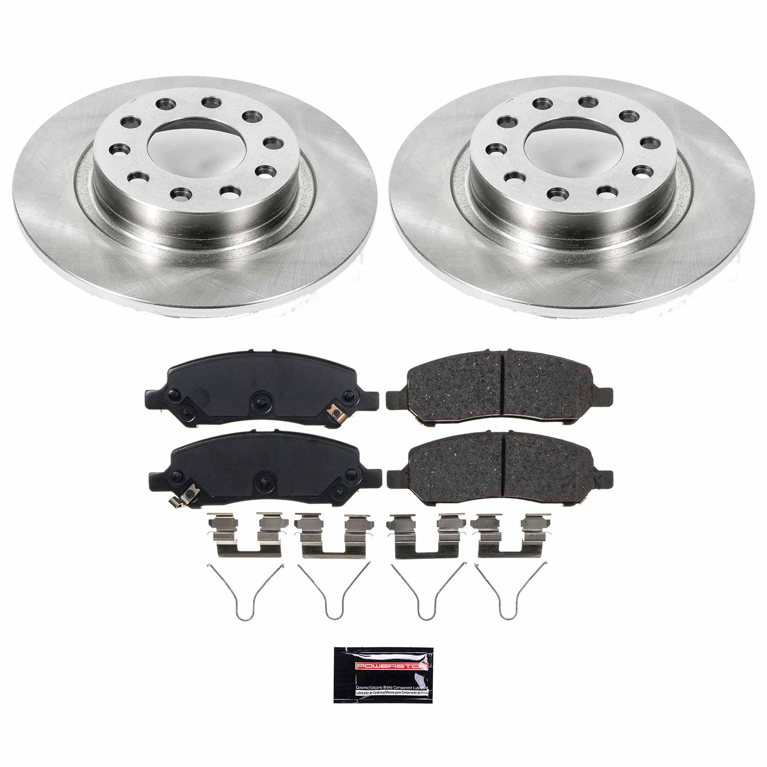 Power Stop - KOE6371 - Rear - Disc Brake Pad and Rotor Kit