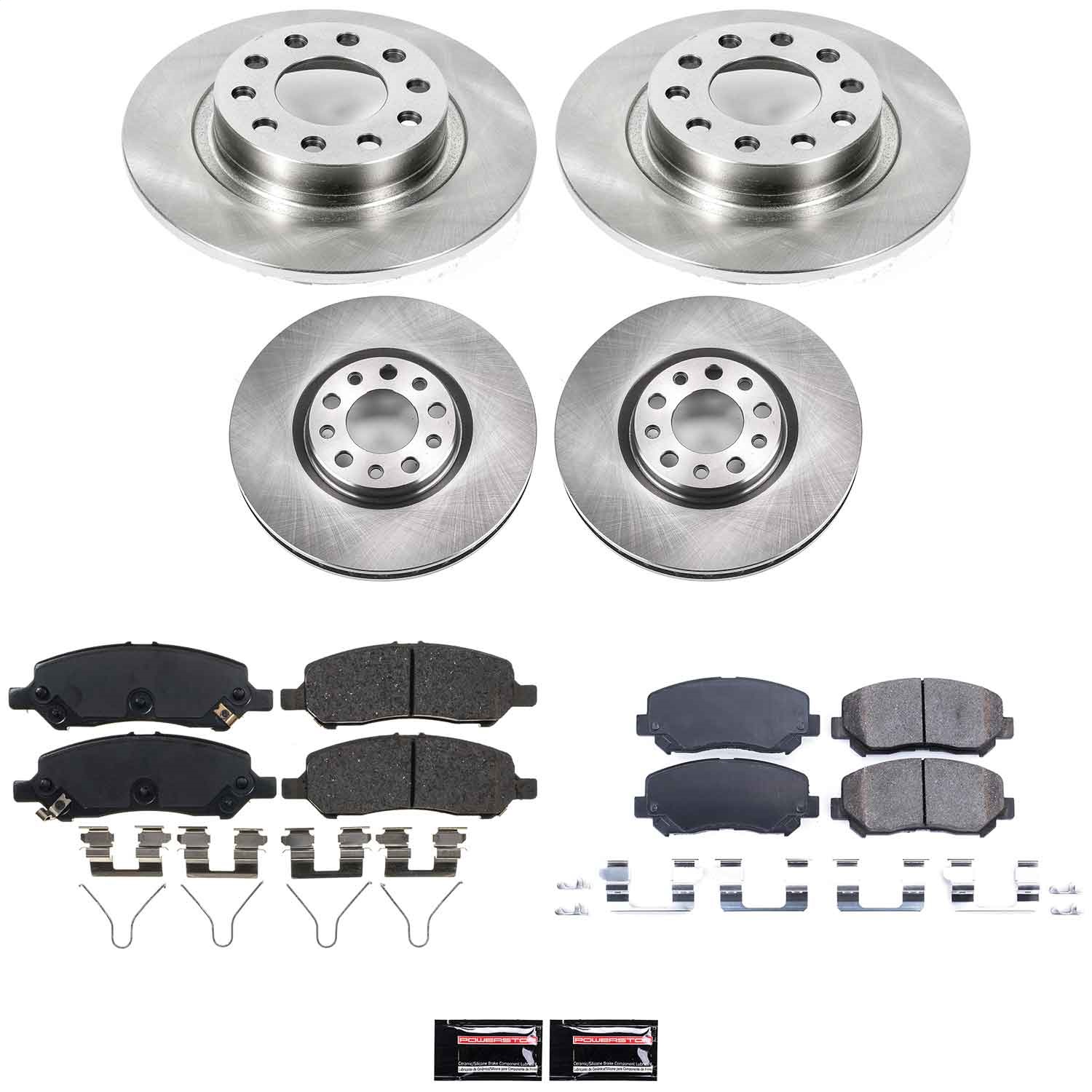 Power Stop - KOE6373 - Front and Rear - Disc Brake Pad and Rotor Kit