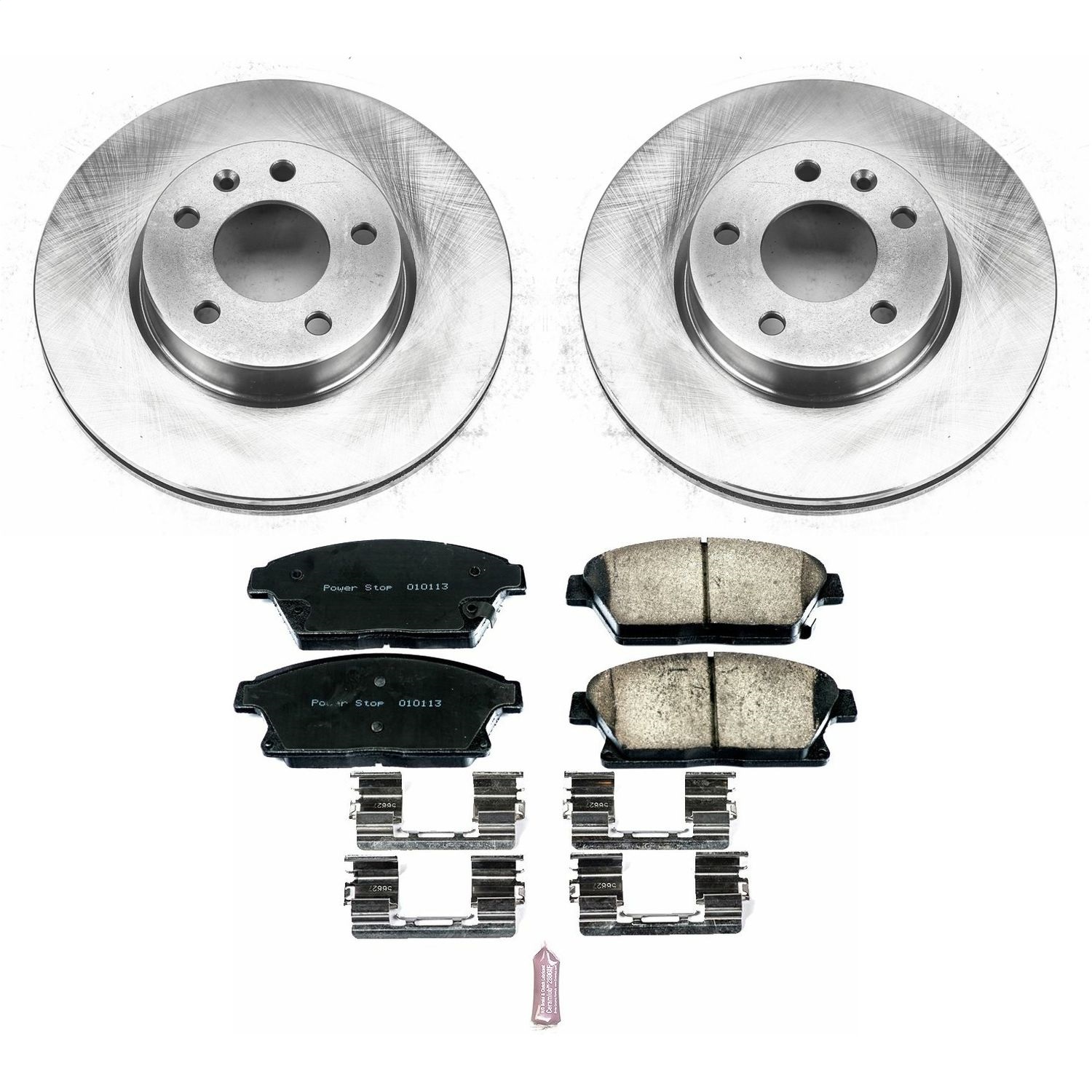 Power Stop - KOE6386 - Front - Disc Brake Pad and Rotor Kit