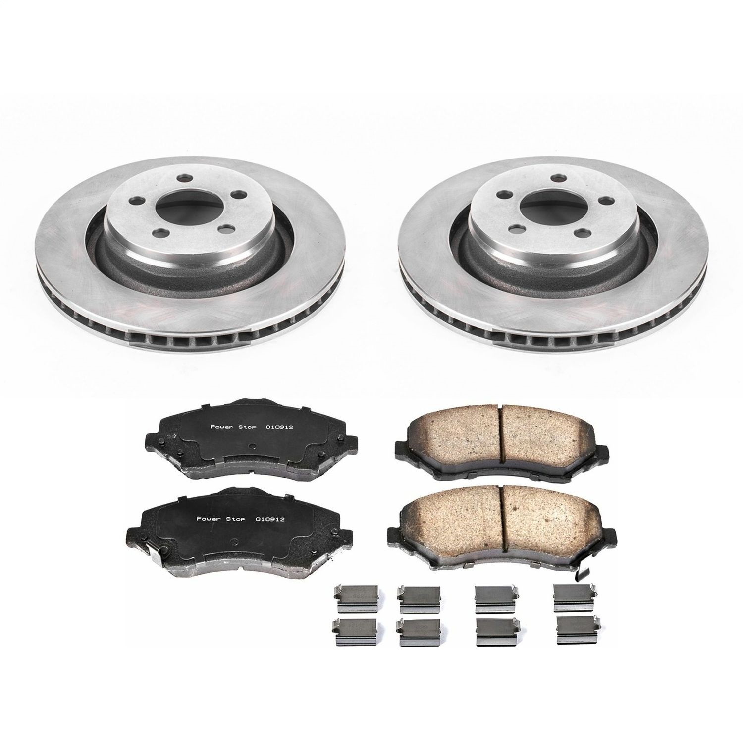 Power Stop - KOE6395 - Front - Disc Brake Pad and Rotor Kit