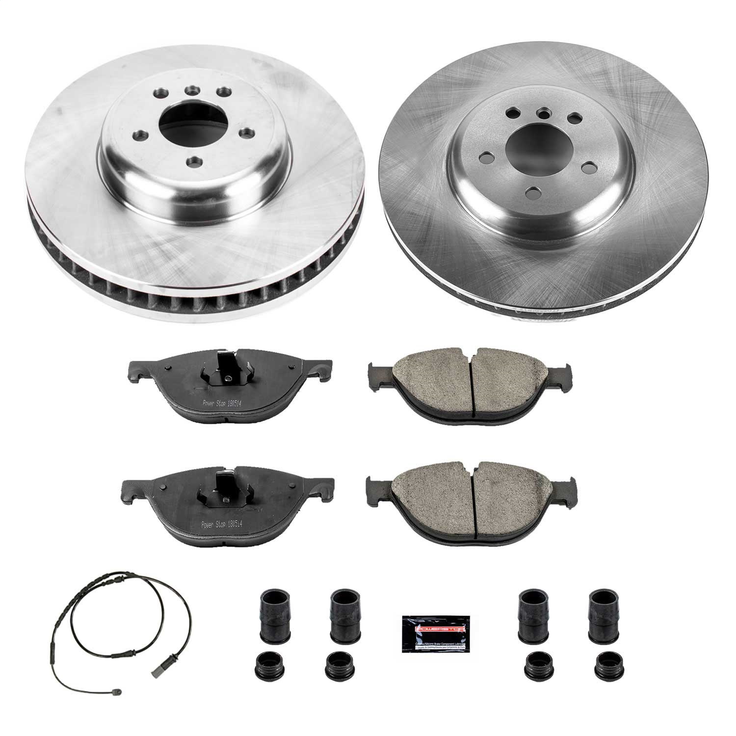 Power Stop - KOE6414 - Front - Disc Brake Pad and Rotor Kit