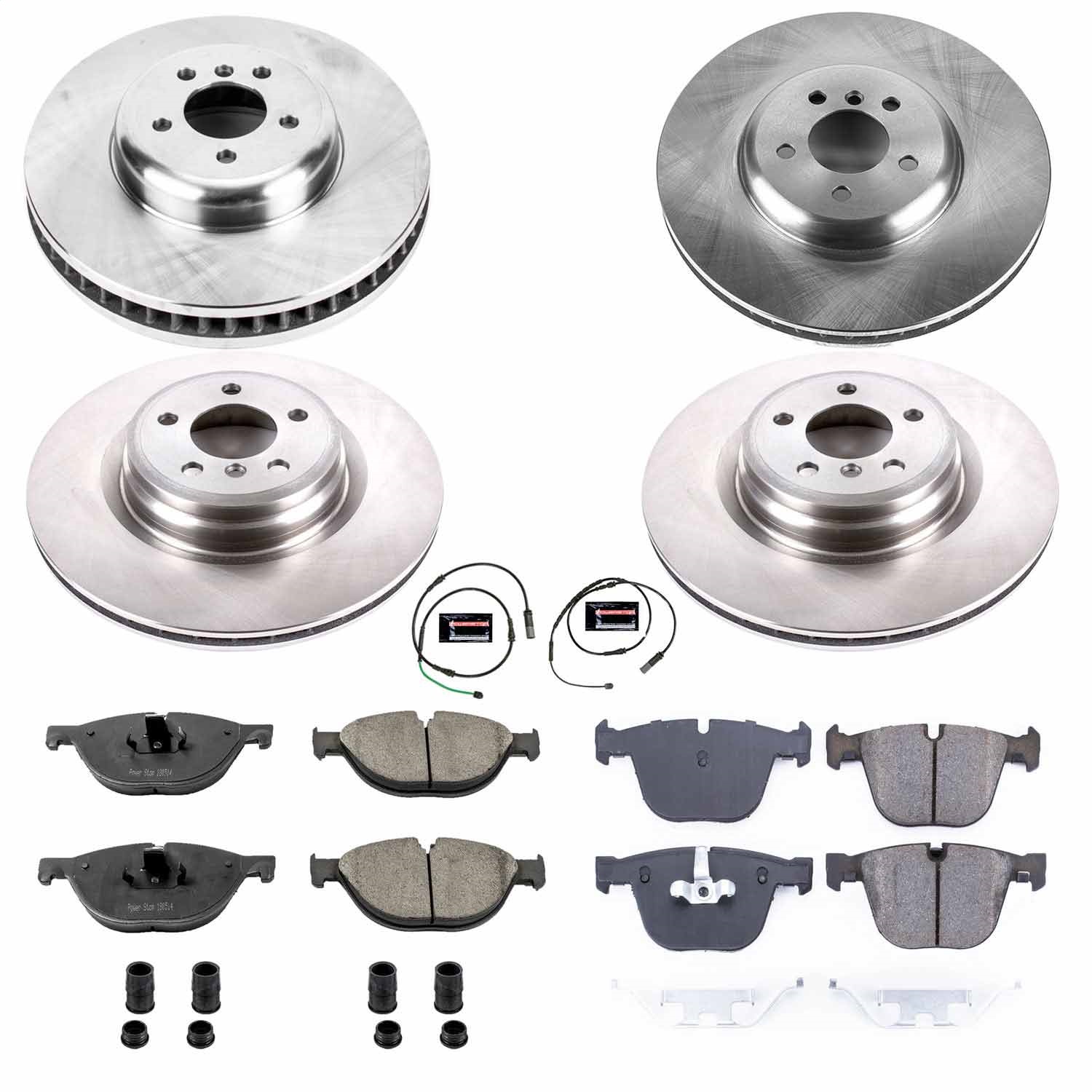 Power Stop - KOE6415 - Front and Rear - Disc Brake Pad and Rotor Kit