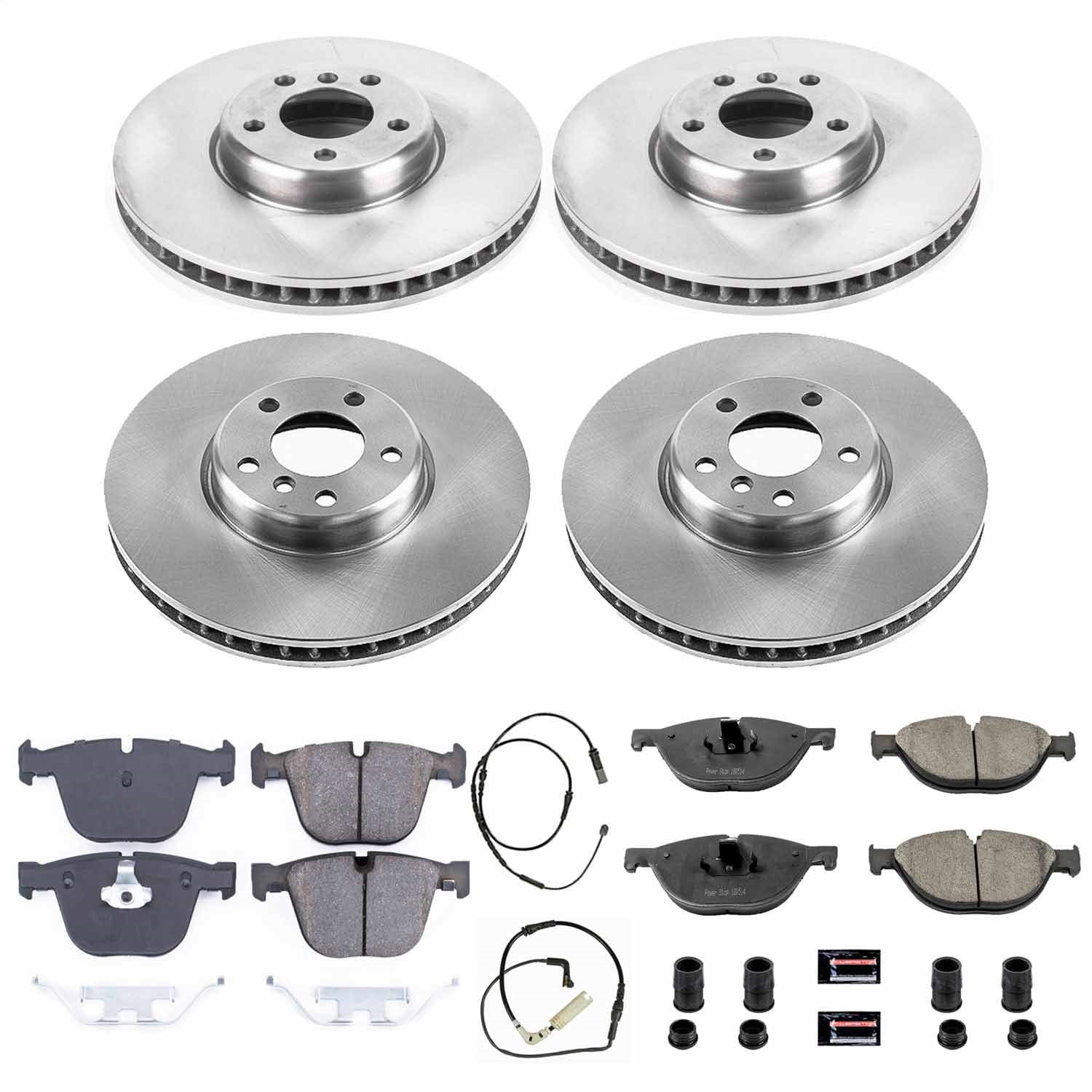 Power Stop - KOE6421 - Front and Rear - Disc Brake Pad and Rotor Kit