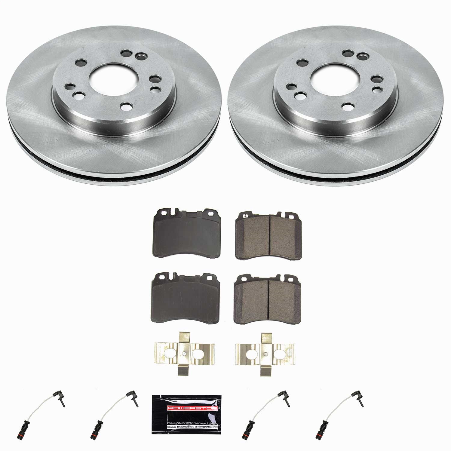 Power Stop - KOE6464 - Front - Disc Brake Pad and Rotor Kit