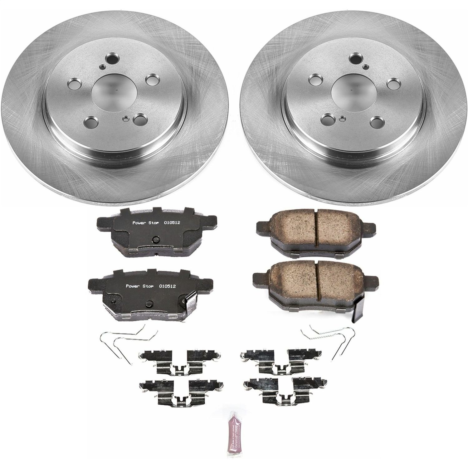 Power Stop - KOE6498 - Rear - Disc Brake Pad and Rotor Kit