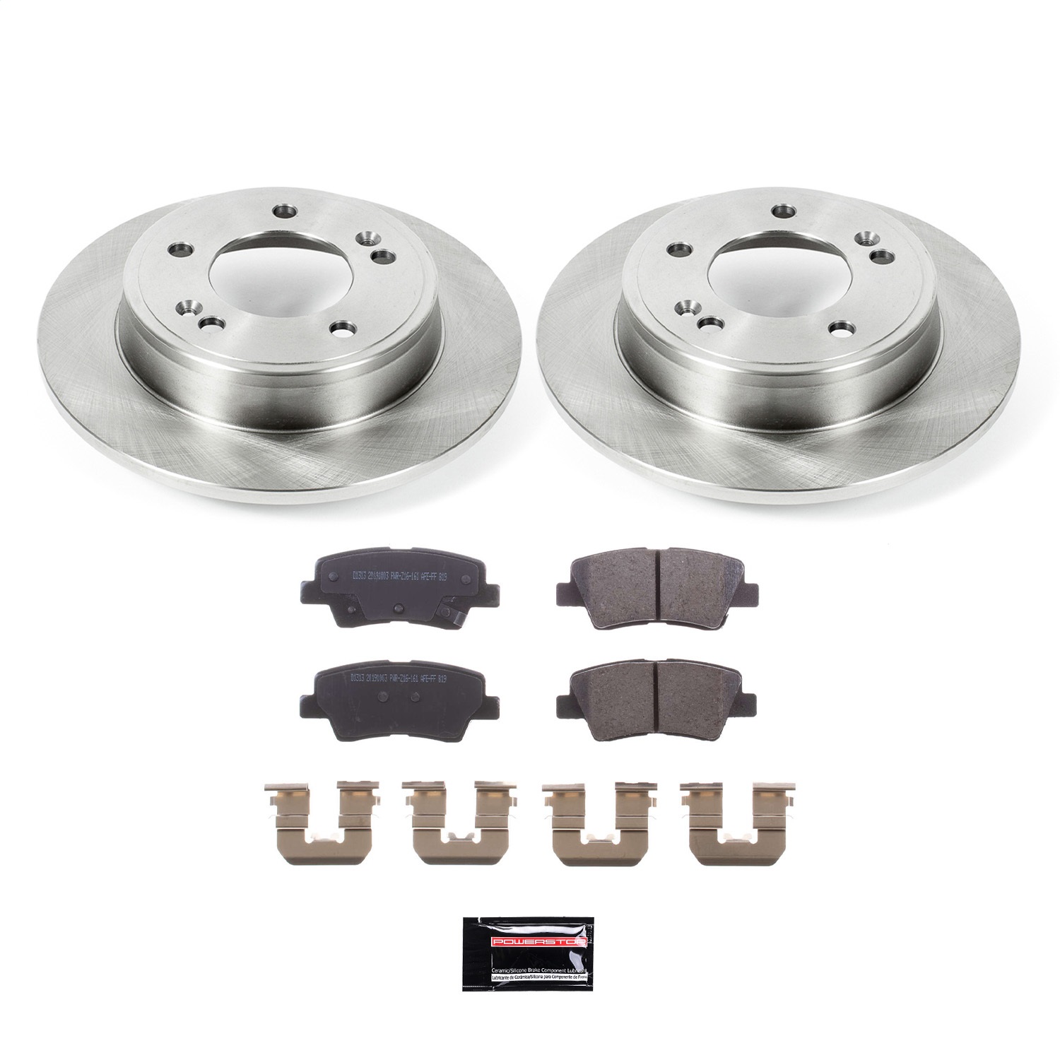 Power Stop - KOE6501 - Rear - Disc Brake Pad and Rotor Kit