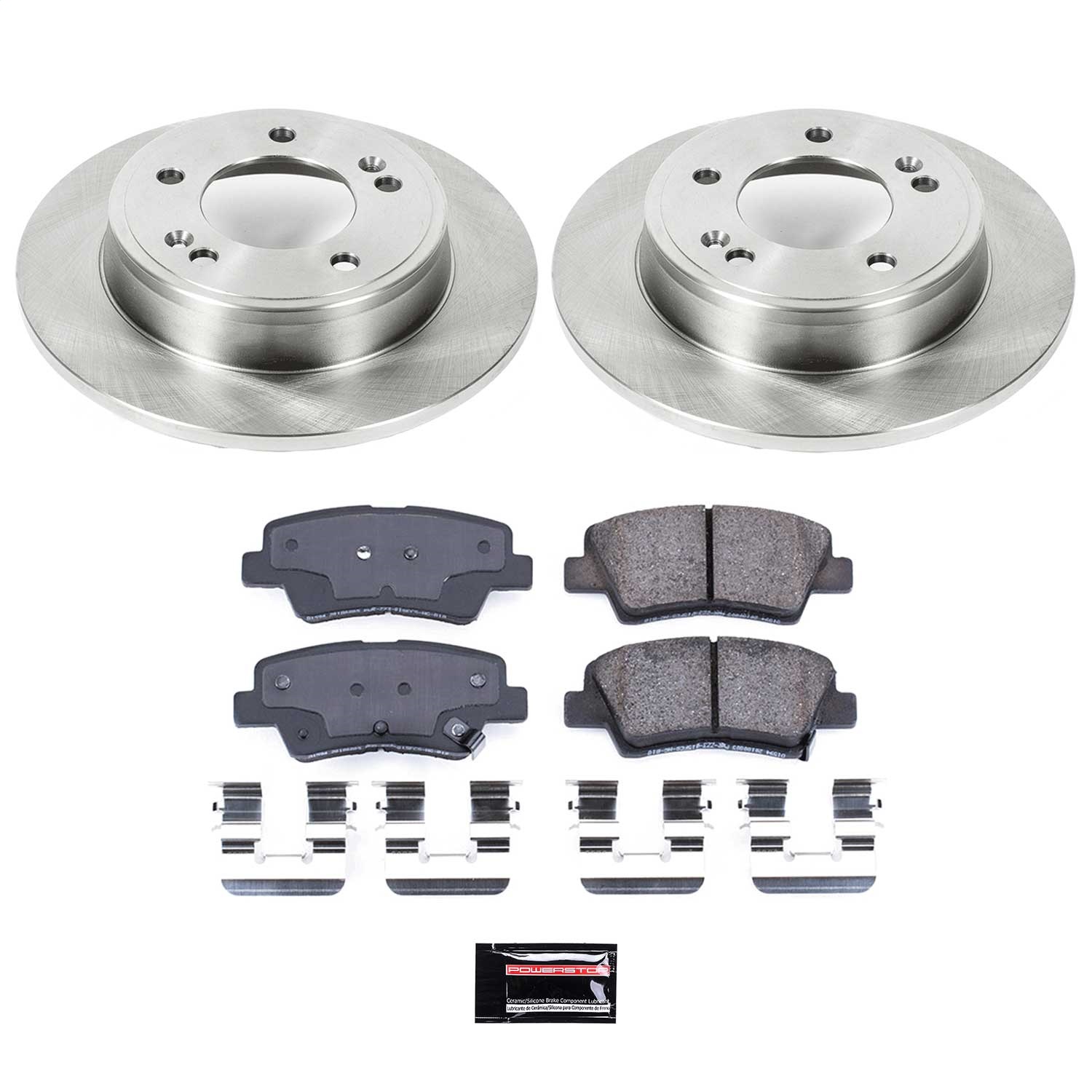 Power Stop - KOE6502 - Rear - Disc Brake Pad and Rotor Kit