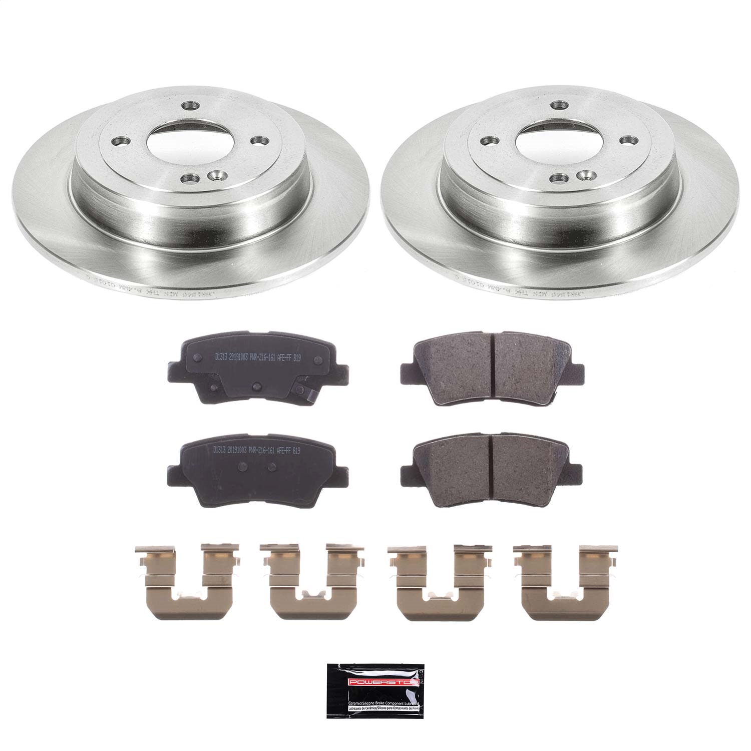 Power Stop - KOE6507 - Rear - Disc Brake Pad and Rotor Kit