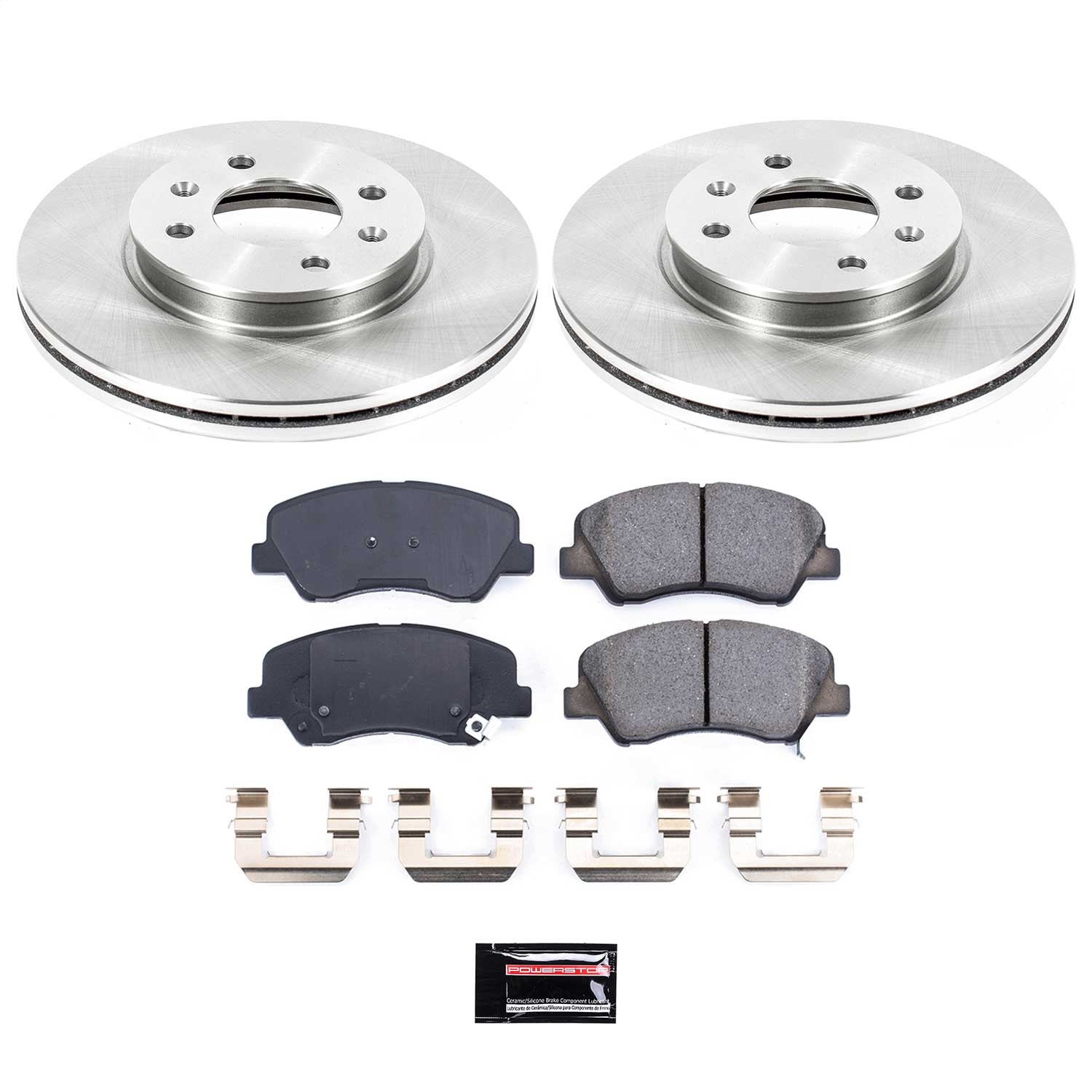Power Stop - KOE6508 - Front - Disc Brake Pad and Rotor Kit