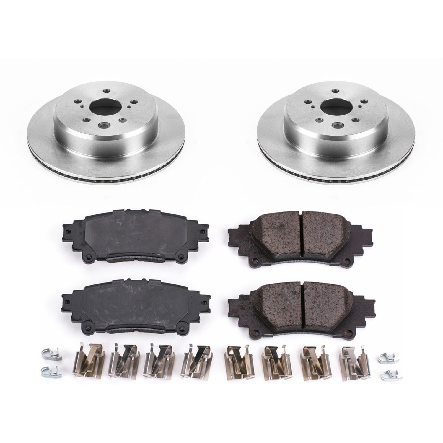 Power Stop - KOE6514 - Rear - Disc Brake Pad and Rotor Kit