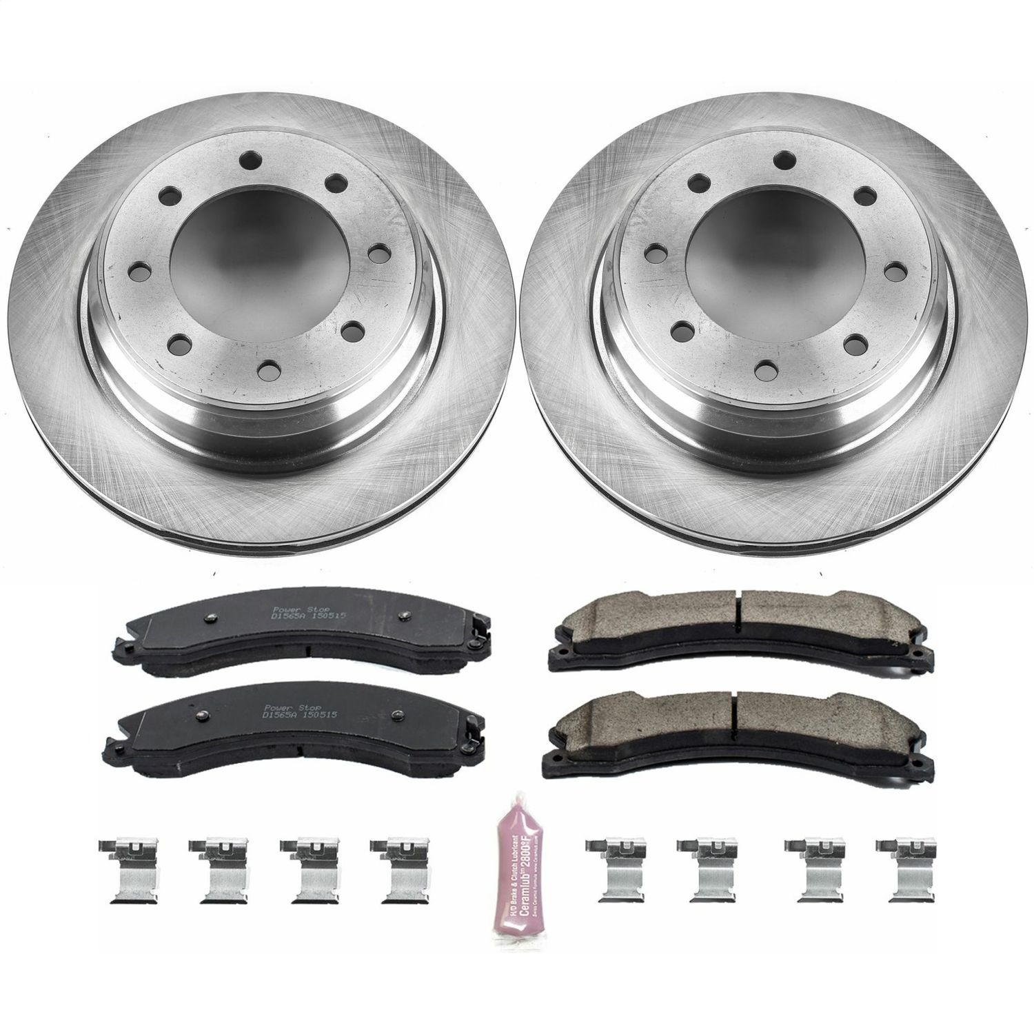 Power Stop - KOE6517 - Rear - Disc Brake Pad and Rotor Kit