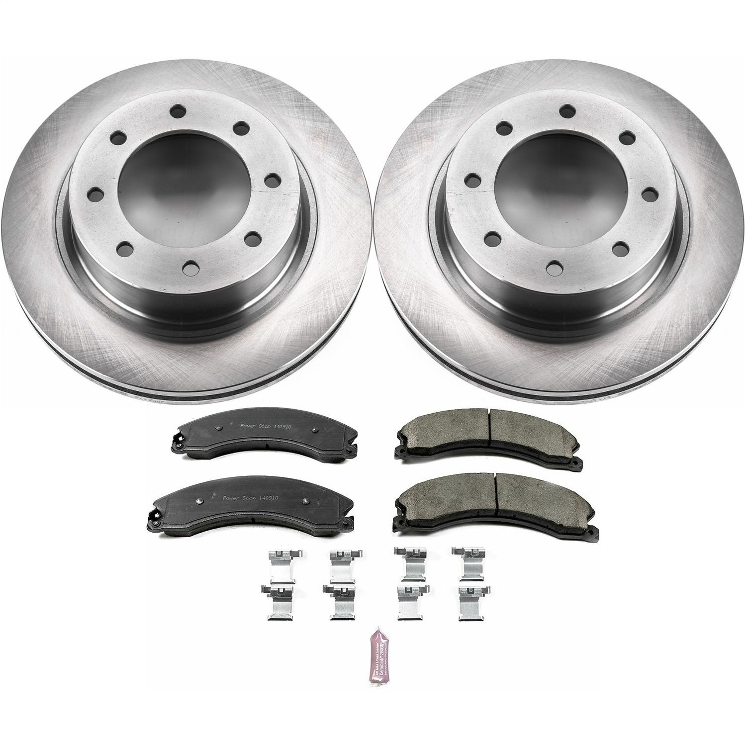 Power Stop - KOE6518 - Front - Disc Brake Pad and Rotor Kit