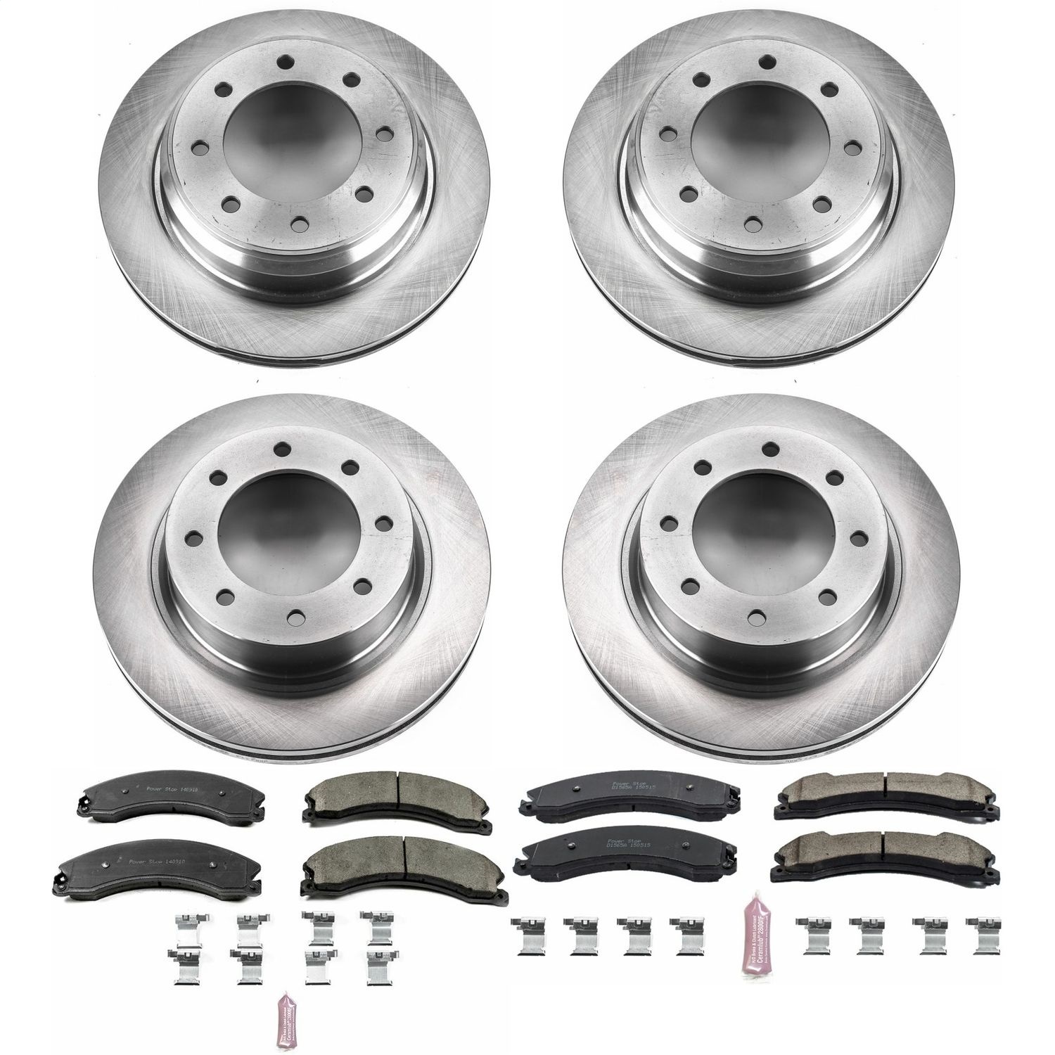 Power Stop - KOE6519 - Front and Rear - Disc Brake Pad and Rotor Kit
