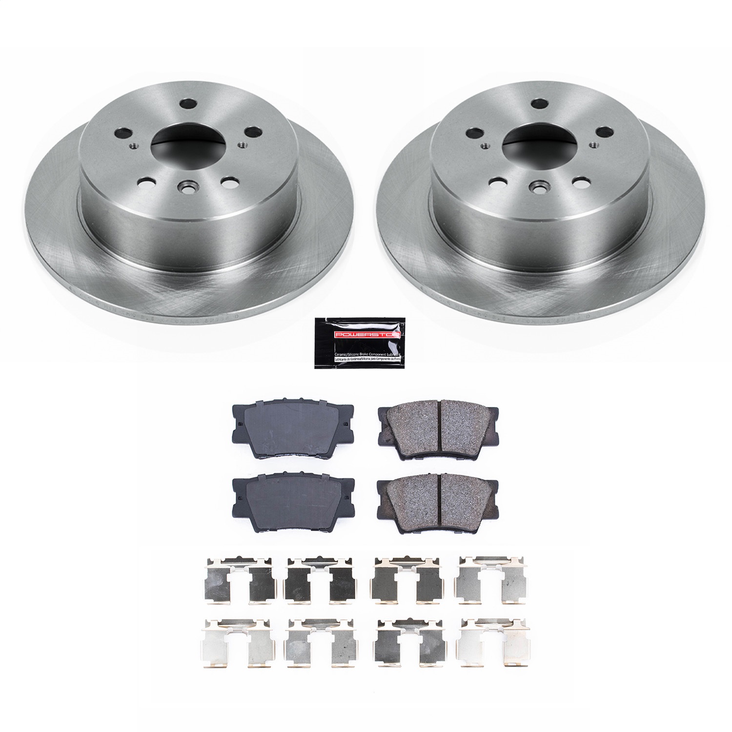 Power Stop - KOE6520 - Rear - Disc Brake Pad and Rotor Kit
