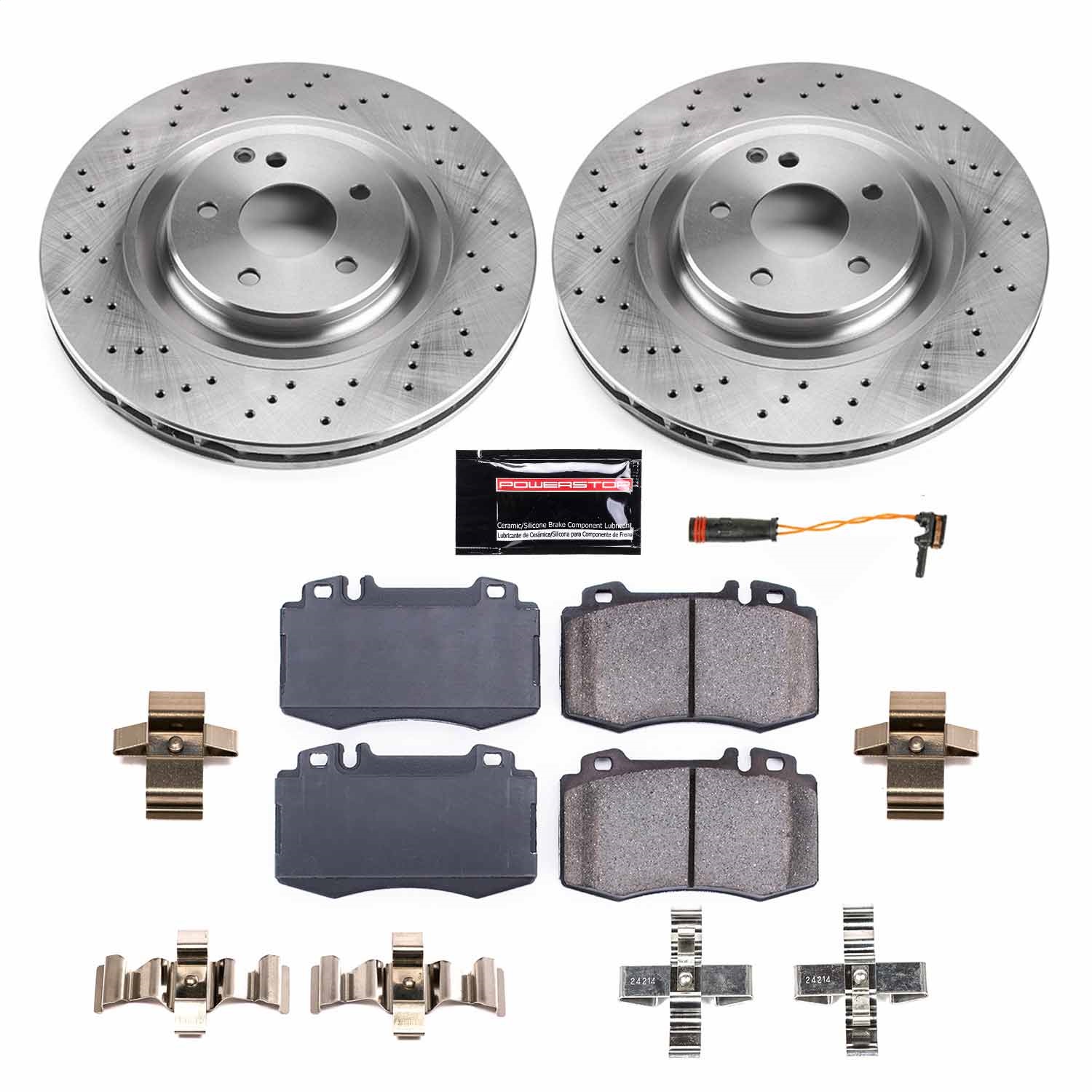 Power Stop - KOE6585 - Front - Disc Brake Pad and Rotor Kit