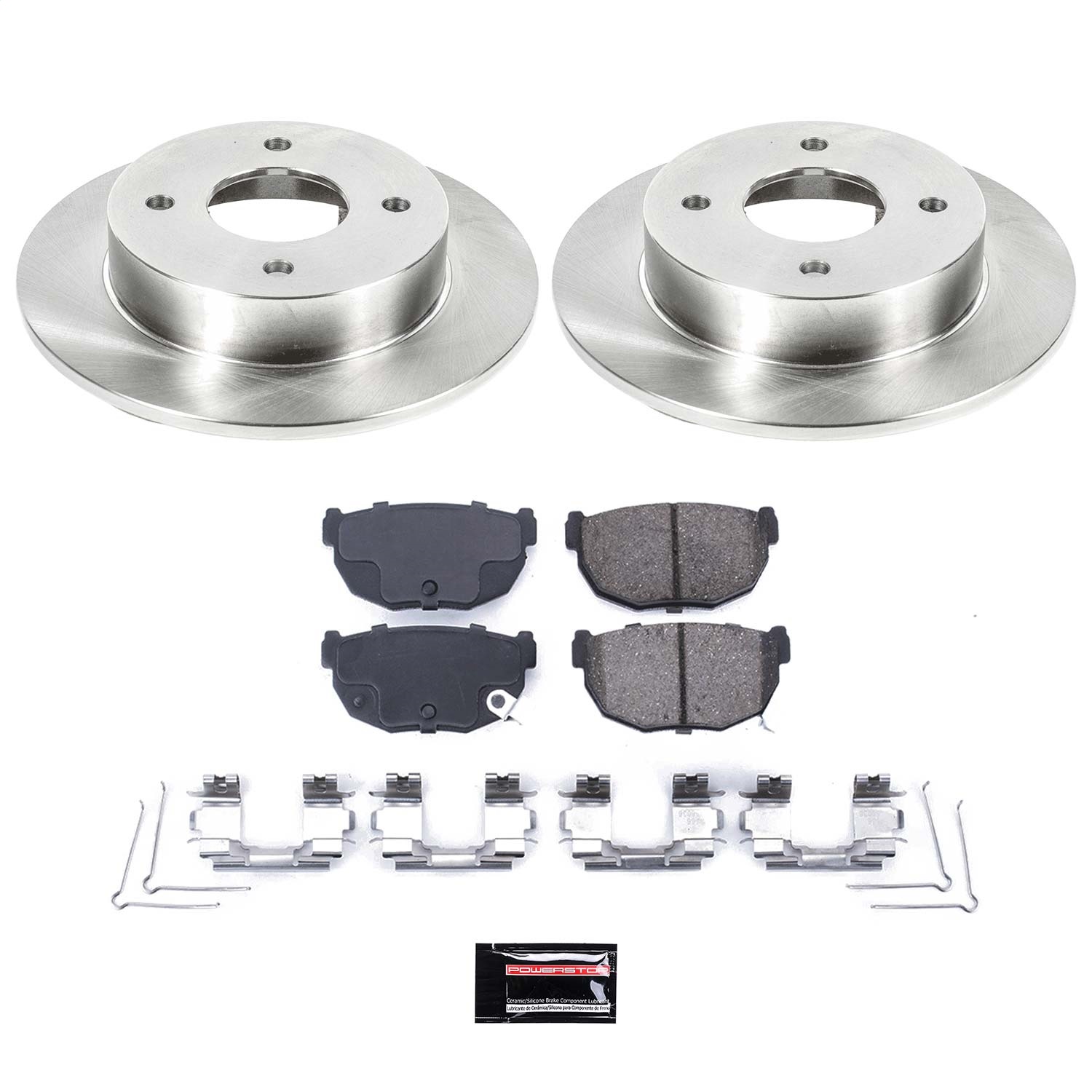 Power Stop - KOE659 - Rear - Disc Brake Pad and Rotor Kit
