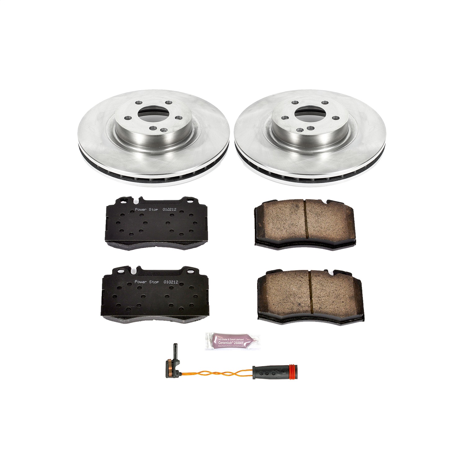 Power Stop - KOE6597 - Front - Disc Brake Pad and Rotor Kit
