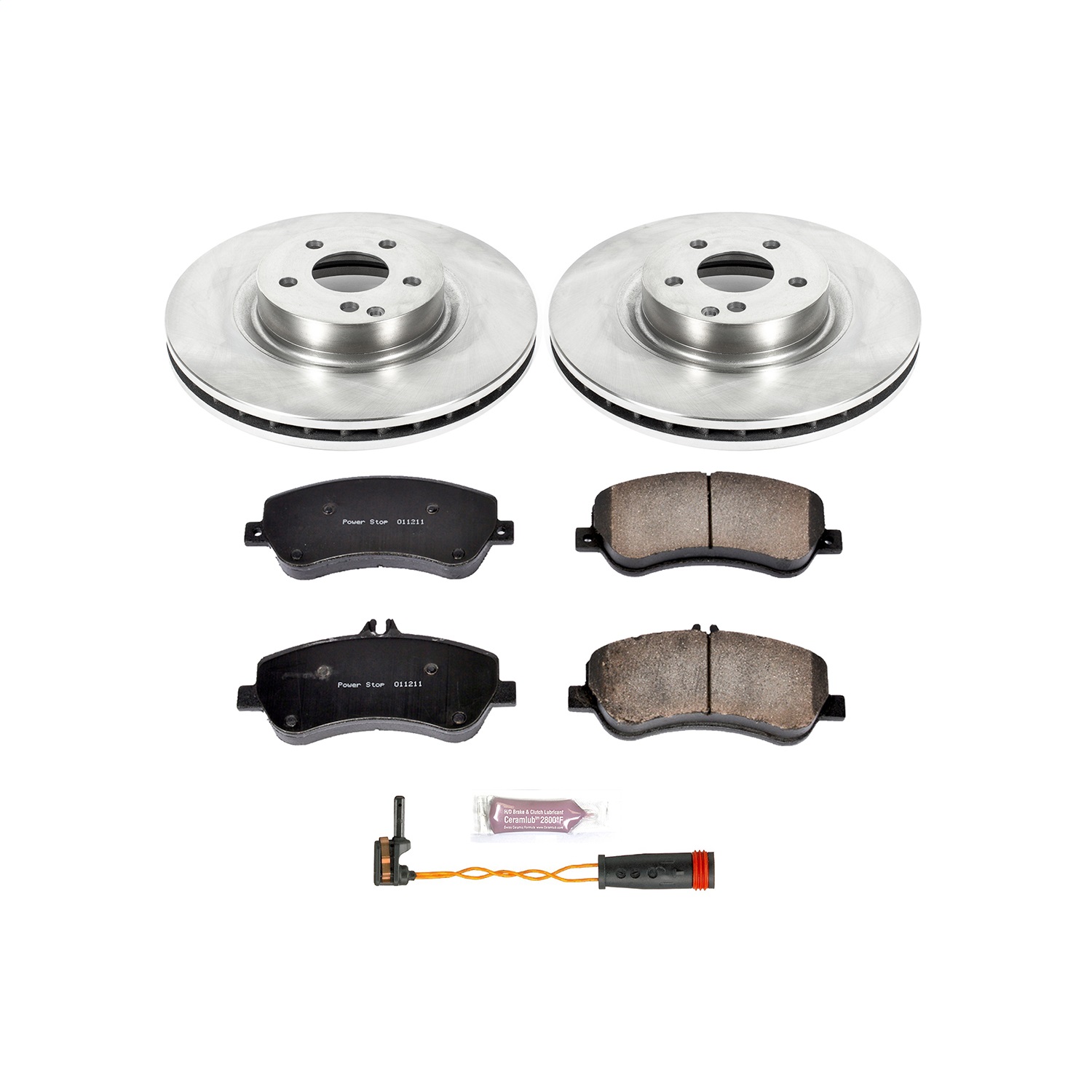 Power Stop - KOE6603 - Front - Disc Brake Pad and Rotor Kit