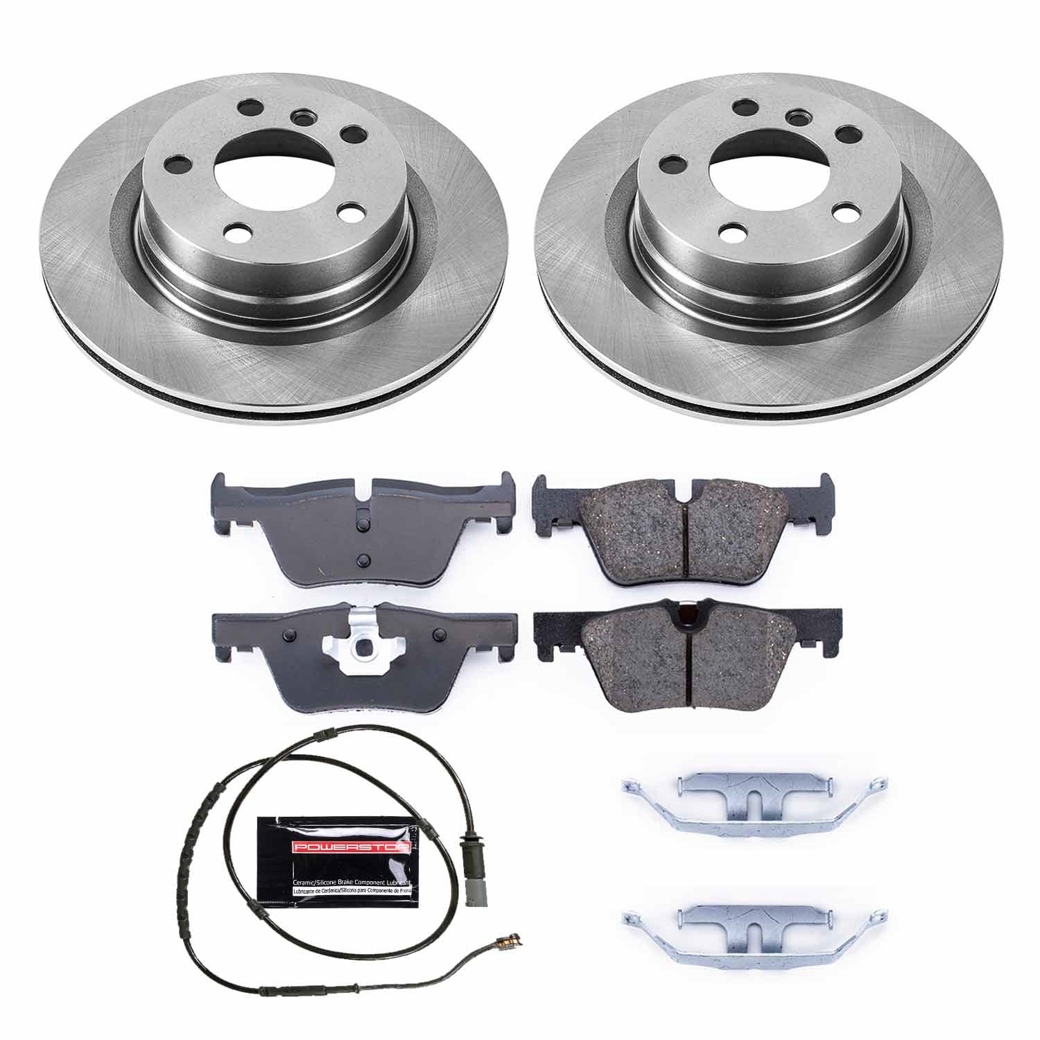 Power Stop - KOE6656 - Rear - Disc Brake Pad and Rotor Kit