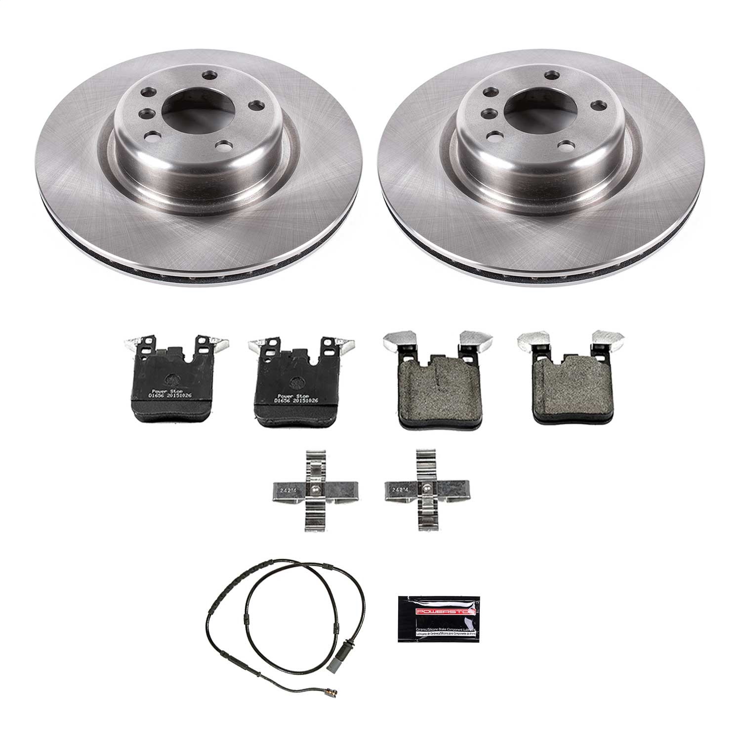 Power Stop - KOE6657 - Rear - Disc Brake Pad and Rotor Kit