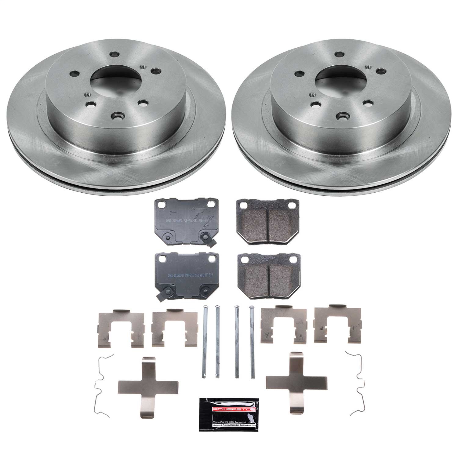 Power Stop - KOE666 - Rear - Disc Brake Pad and Rotor Kit