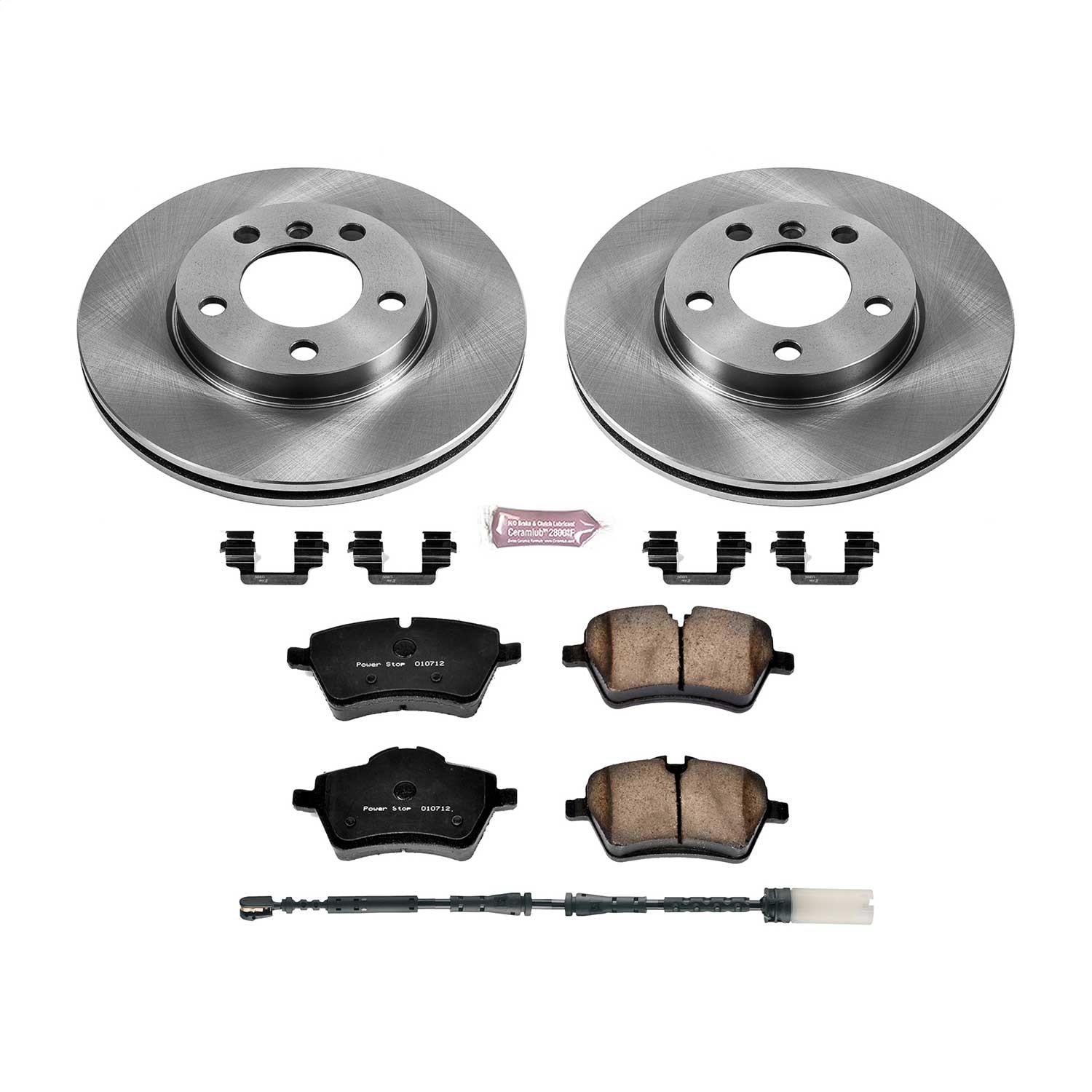 Power Stop - KOE6662 - Front - Disc Brake Pad and Rotor Kit