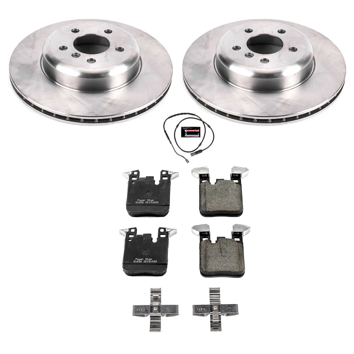 Power Stop - KOE6672 - Rear - Disc Brake Pad and Rotor Kit