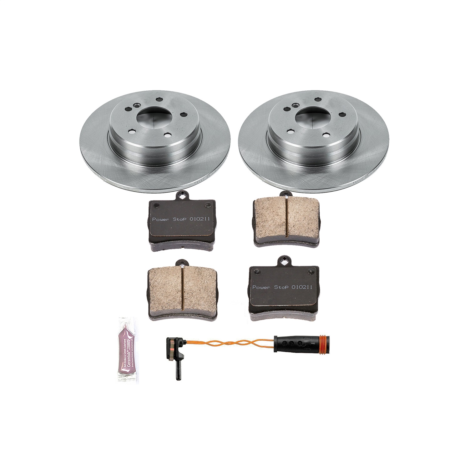 Power Stop - KOE6698 - Rear - Disc Brake Pad and Rotor Kit