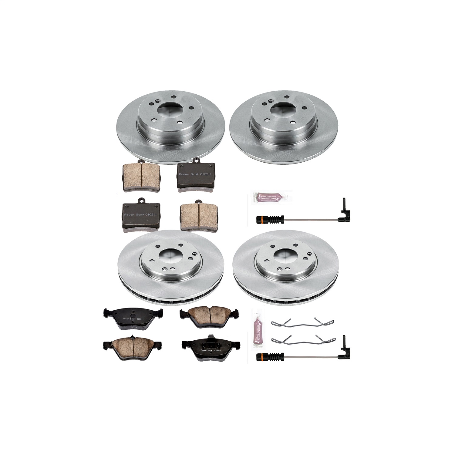 Power Stop - KOE6700 - Front and Rear - Disc Brake Pad and Rotor Kit