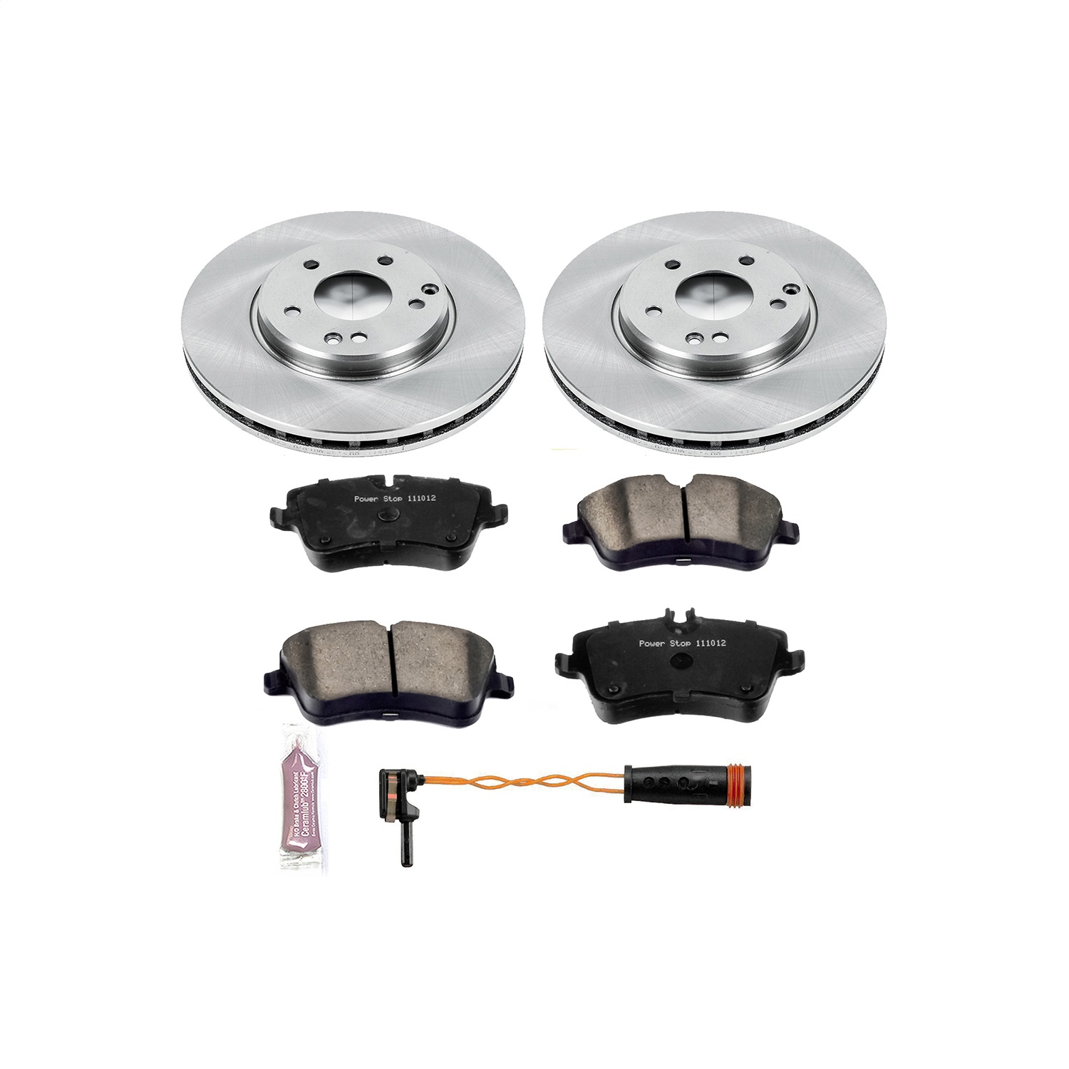 Power Stop - KOE6702 - Front - Disc Brake Pad and Rotor Kit