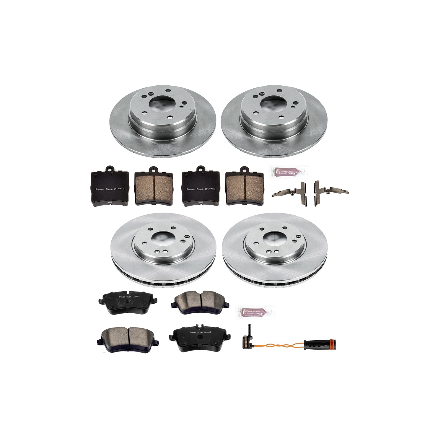 Power Stop - KOE6703 - Front and Rear - Disc Brake Pad and Rotor Kit