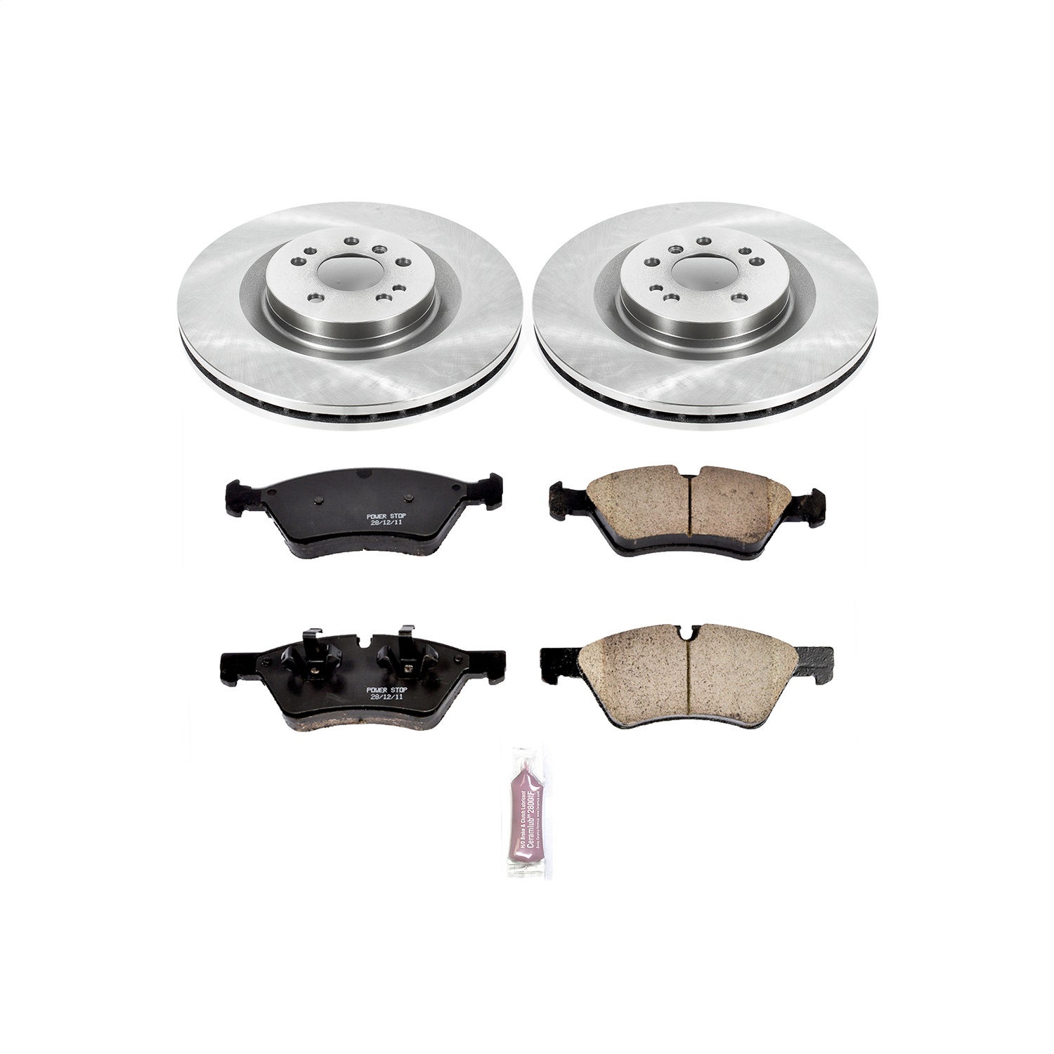 Power Stop - KOE6706 - Front - Disc Brake Pad and Rotor Kit