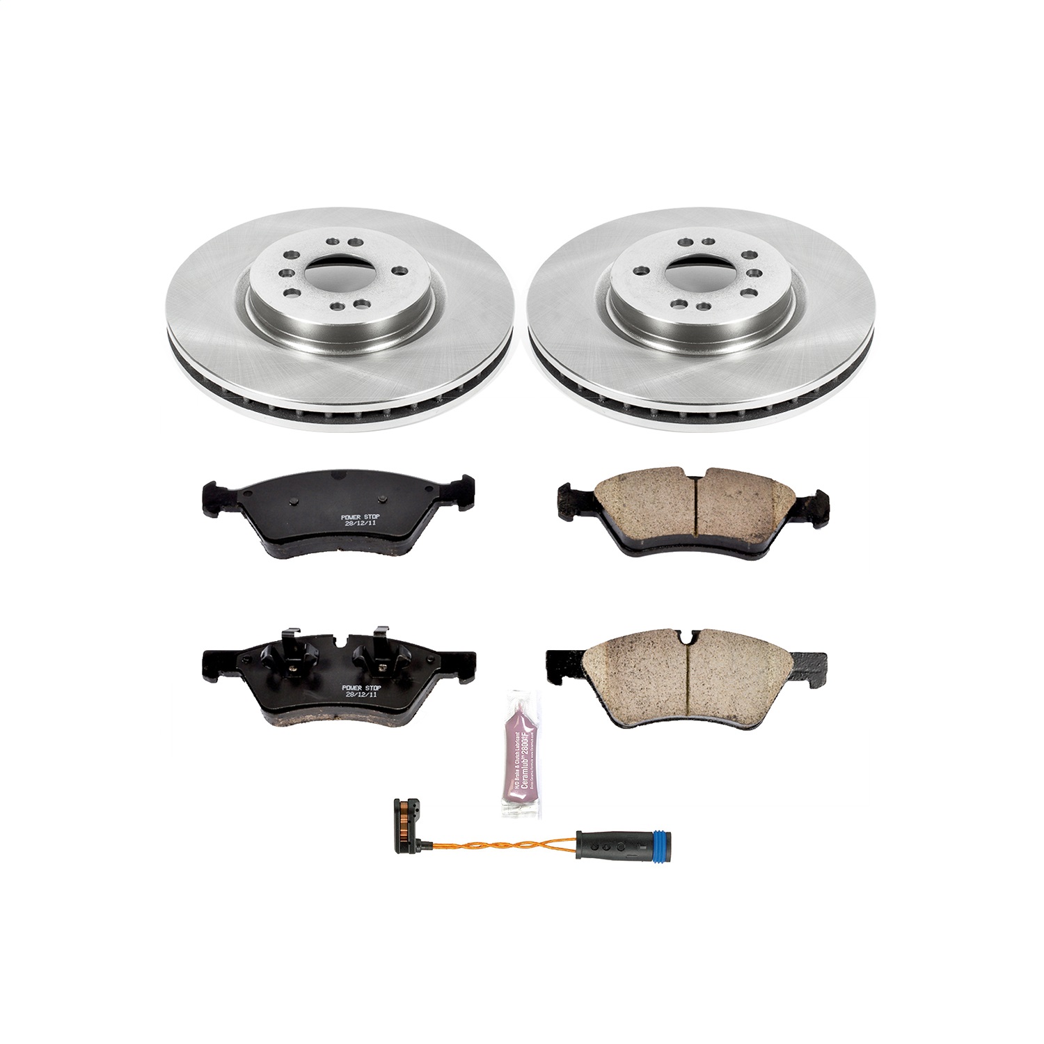 Power Stop - KOE6709 - Front - Disc Brake Pad and Rotor Kit