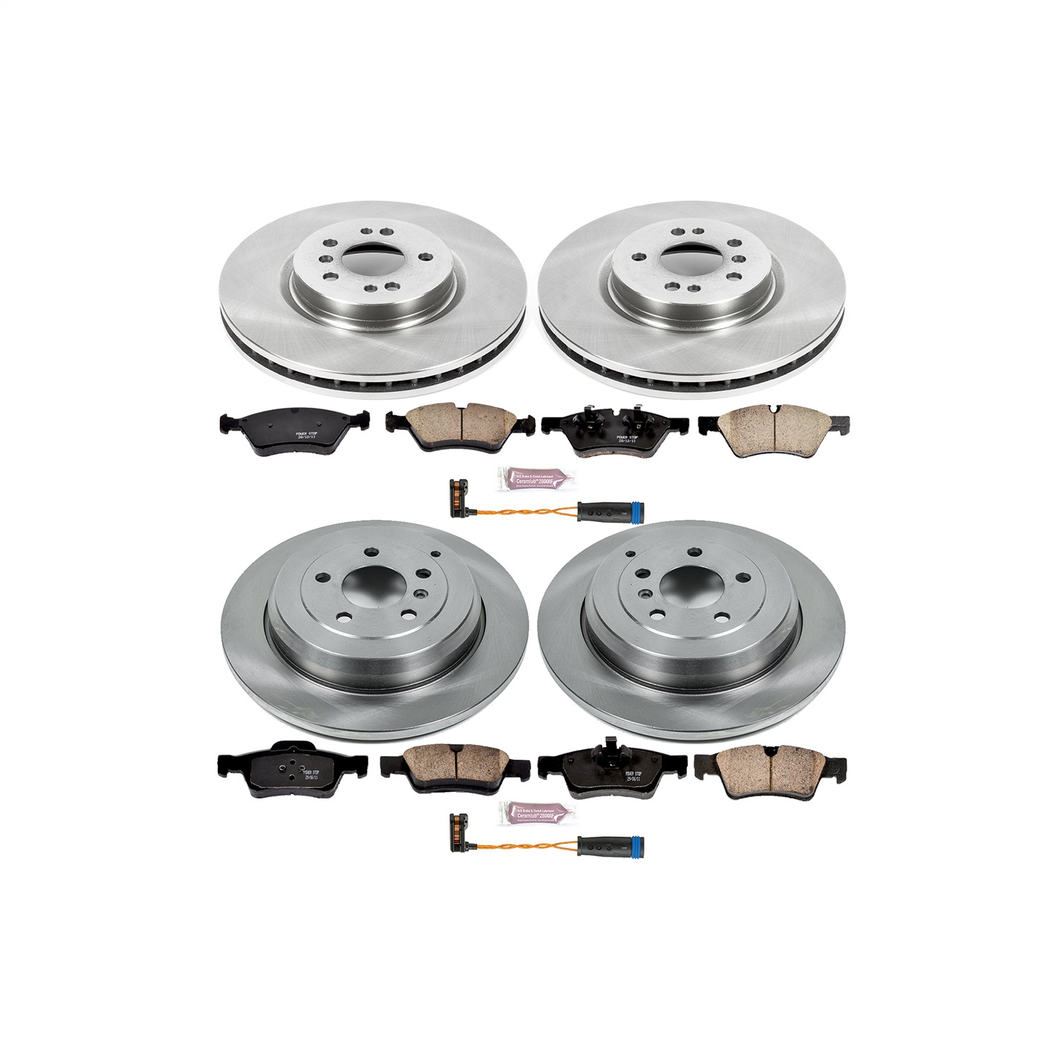 Power Stop - KOE6710 - Front and Rear - Disc Brake Pad and Rotor Kit