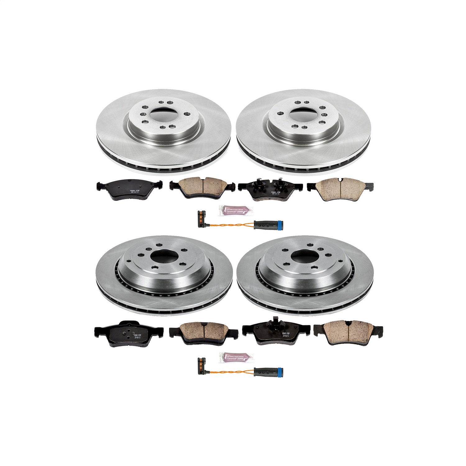 Power Stop - KOE6711 - Front and Rear - Disc Brake Pad and Rotor Kit