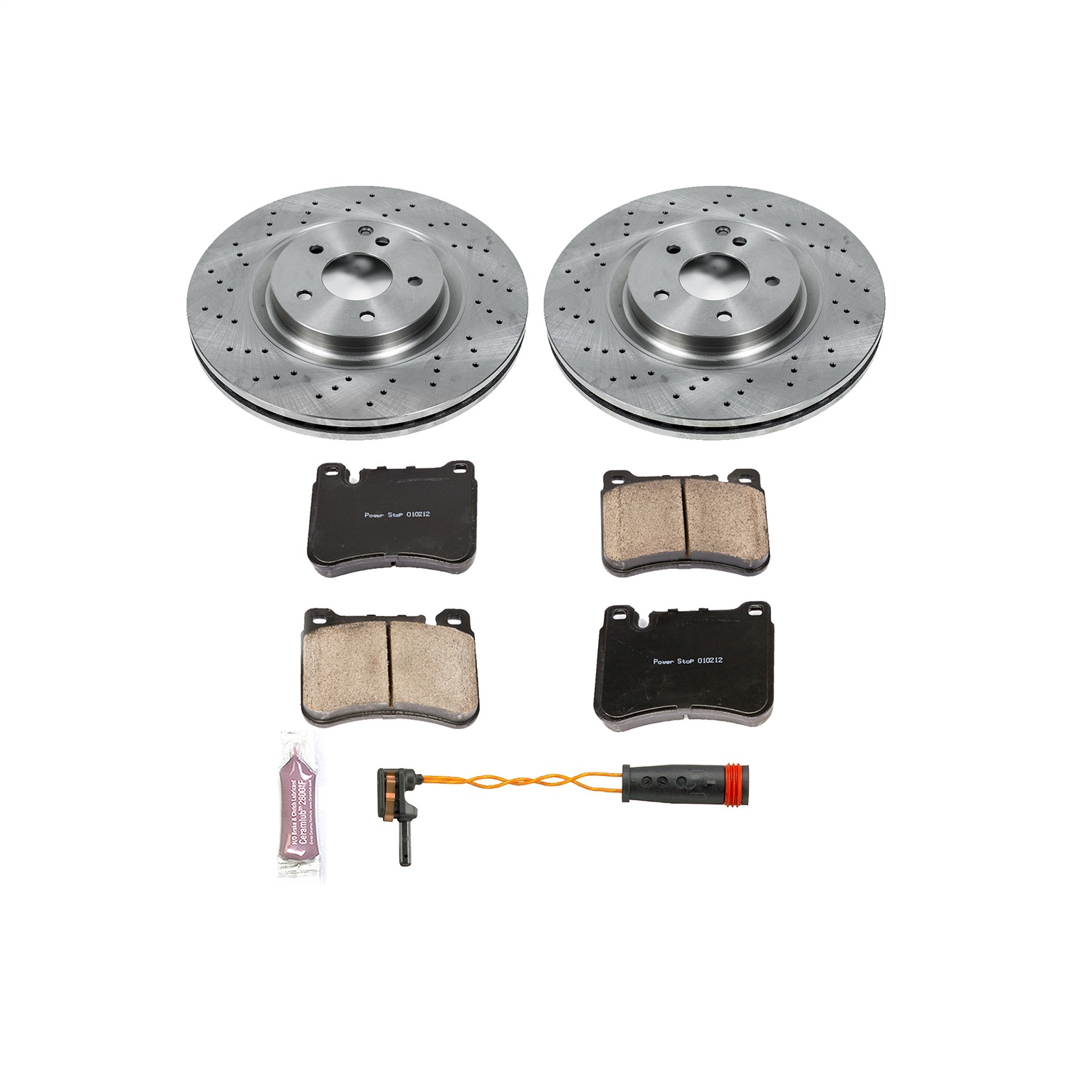 Power Stop - KOE6713 - Front - Disc Brake Pad and Rotor Kit