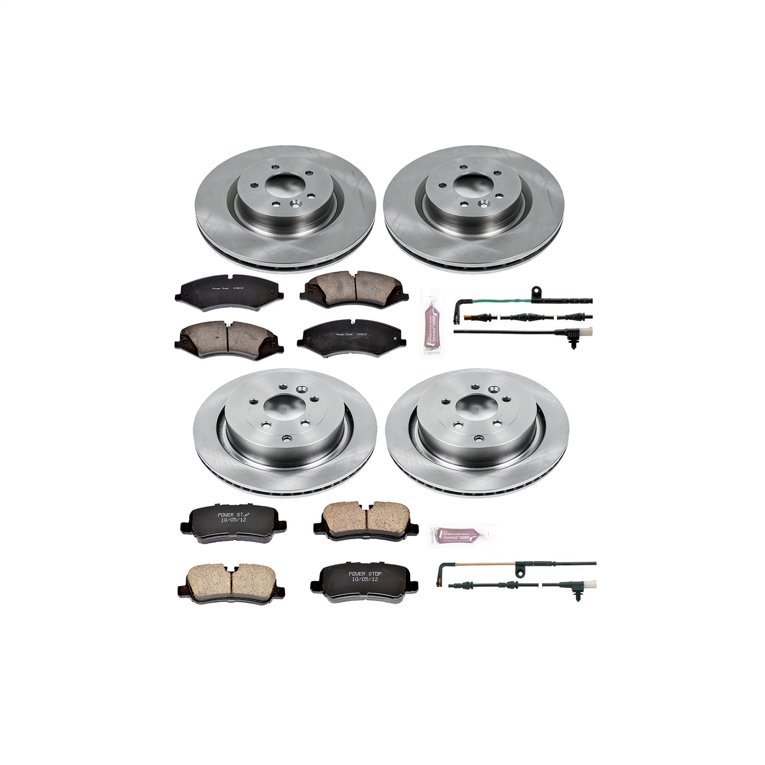 Power Stop - KOE6720 - Front and Rear - Disc Brake Pad and Rotor Kit
