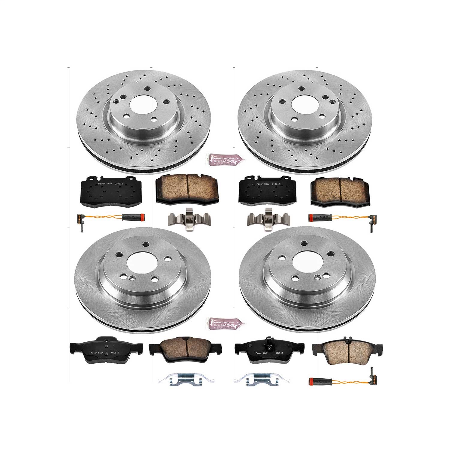 Power Stop - KOE6751 - Front and Rear - Disc Brake Pad and Rotor Kit