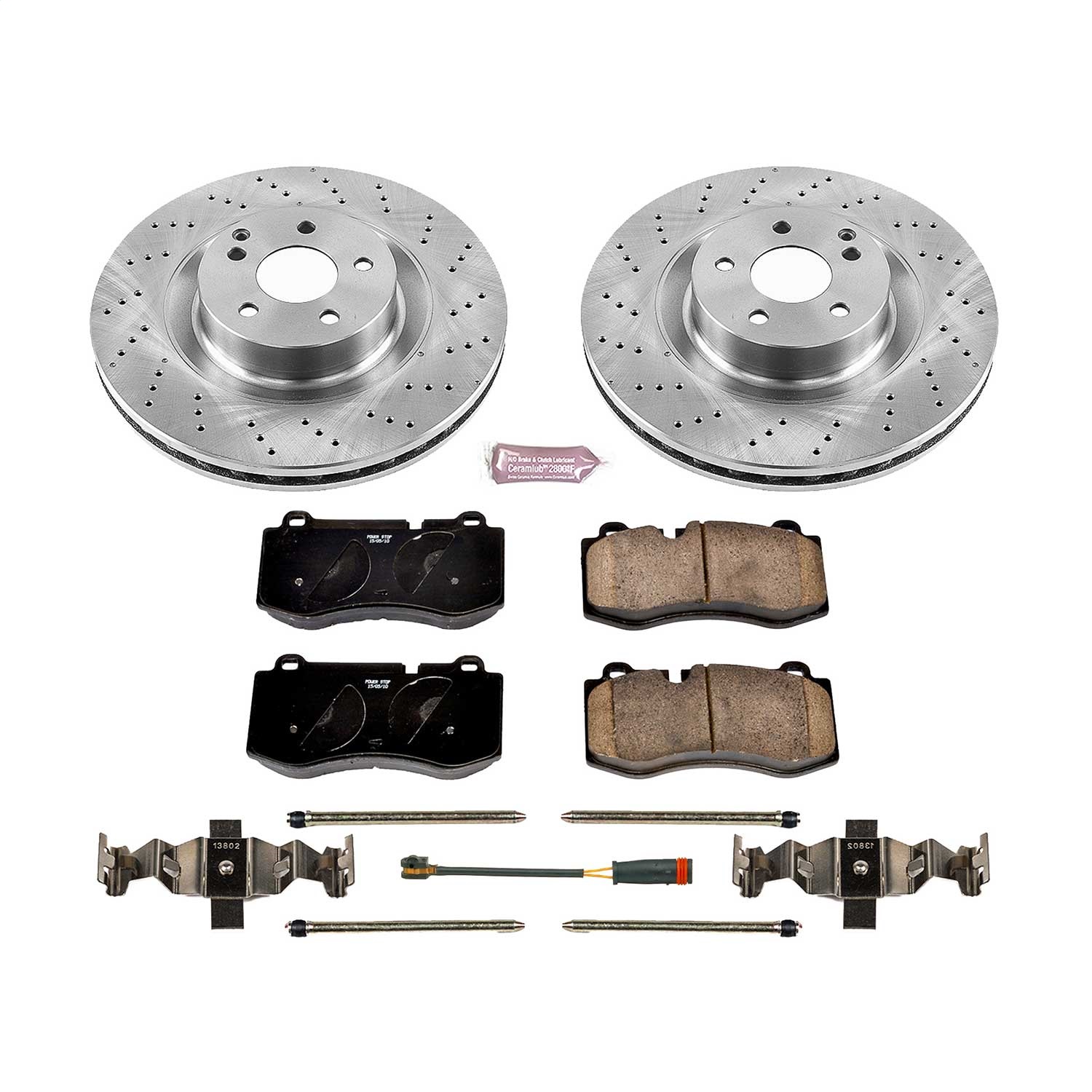 Power Stop - KOE6755 - Front - Disc Brake Pad and Rotor Kit