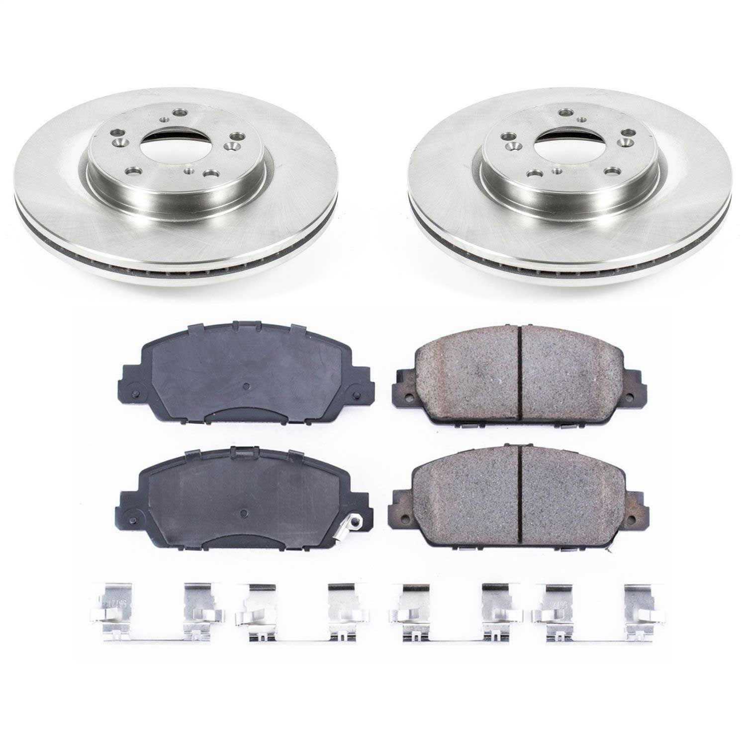 Power Stop - KOE6777 - Front - Disc Brake Pad and Rotor Kit