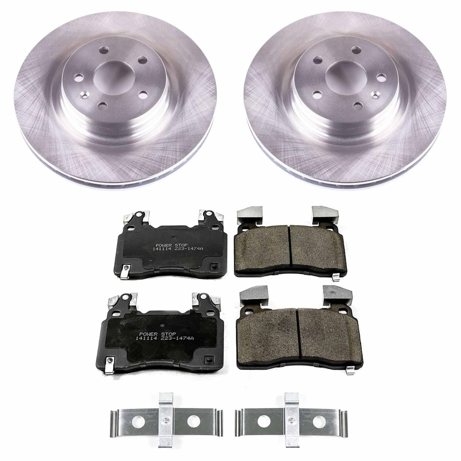 Power Stop - KOE6798 - Front - Disc Brake Pad and Rotor Kit